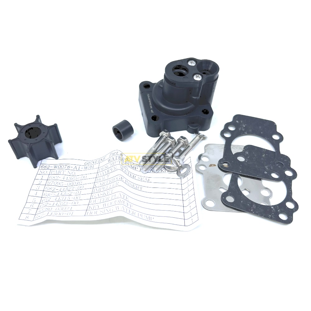Ремкомплект помпы с корпусом Skipper для Yamaha F8-F9.9/ 9.9D-15D SK682-W0078-A1-W-H