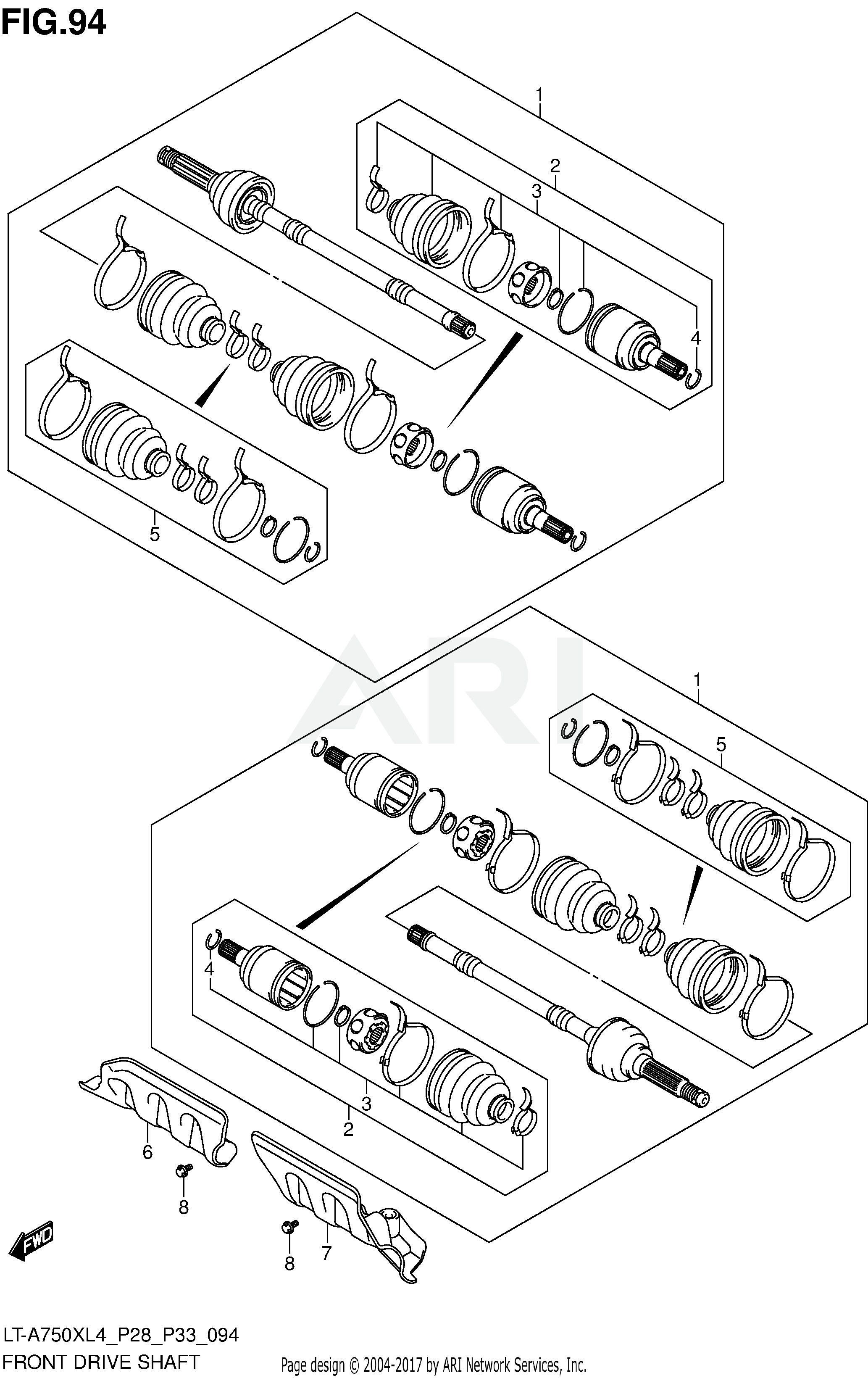 FRONT DRIVE SHAFT