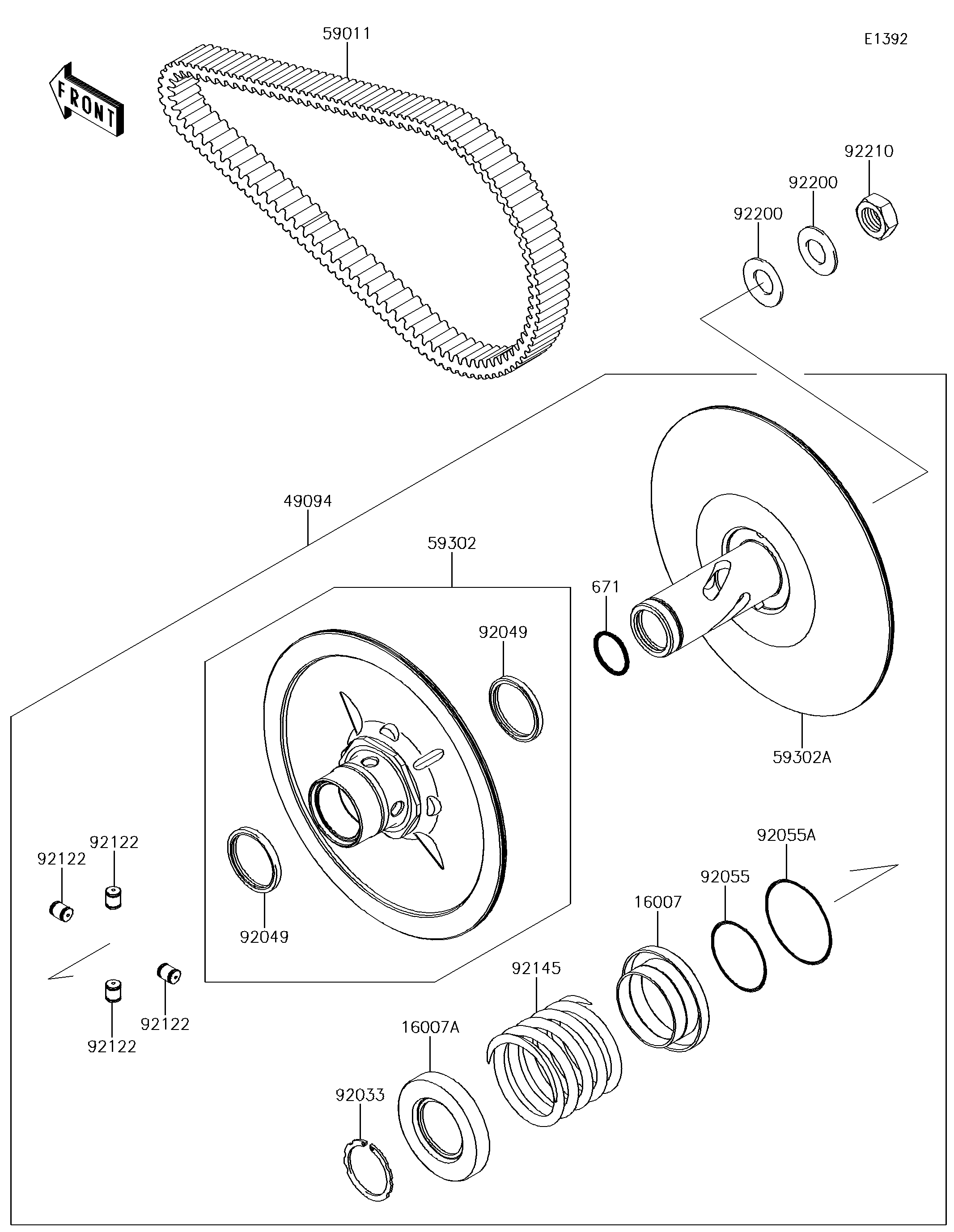 Driven Converter/Drive Belt