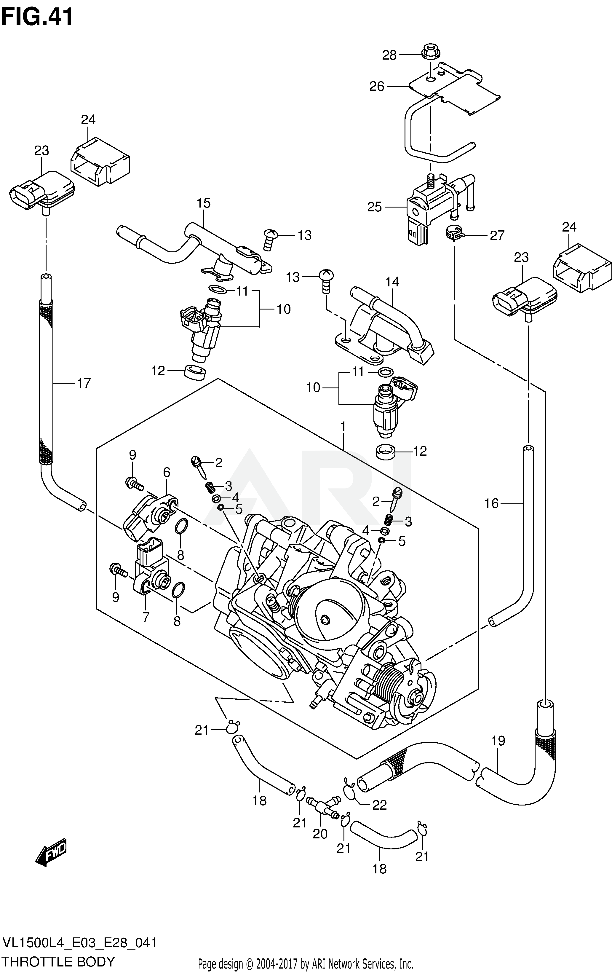 THROTTLE BODY (VL1500BL4 E33)