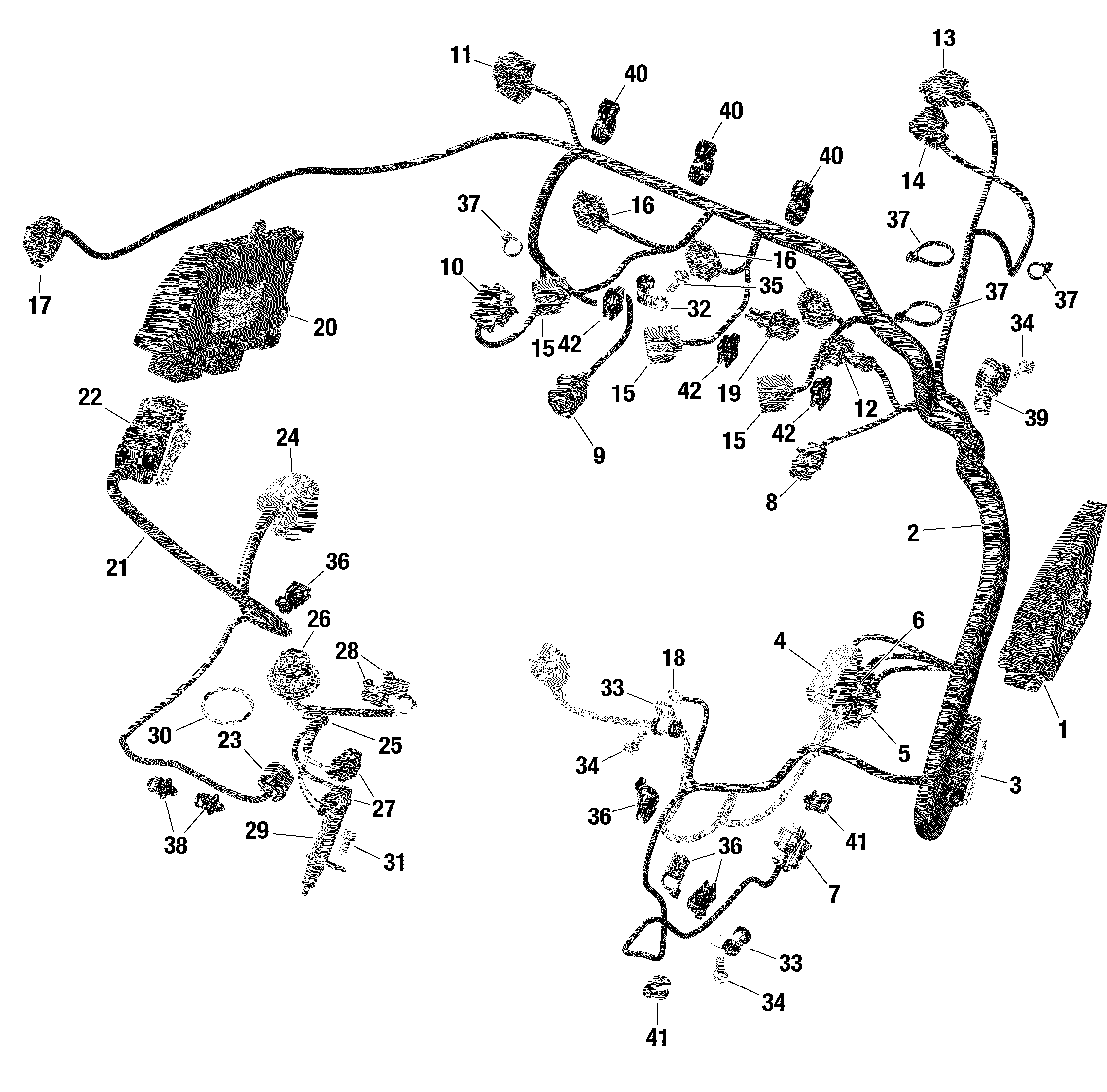 Engine Harness and Electronic Module - SE6