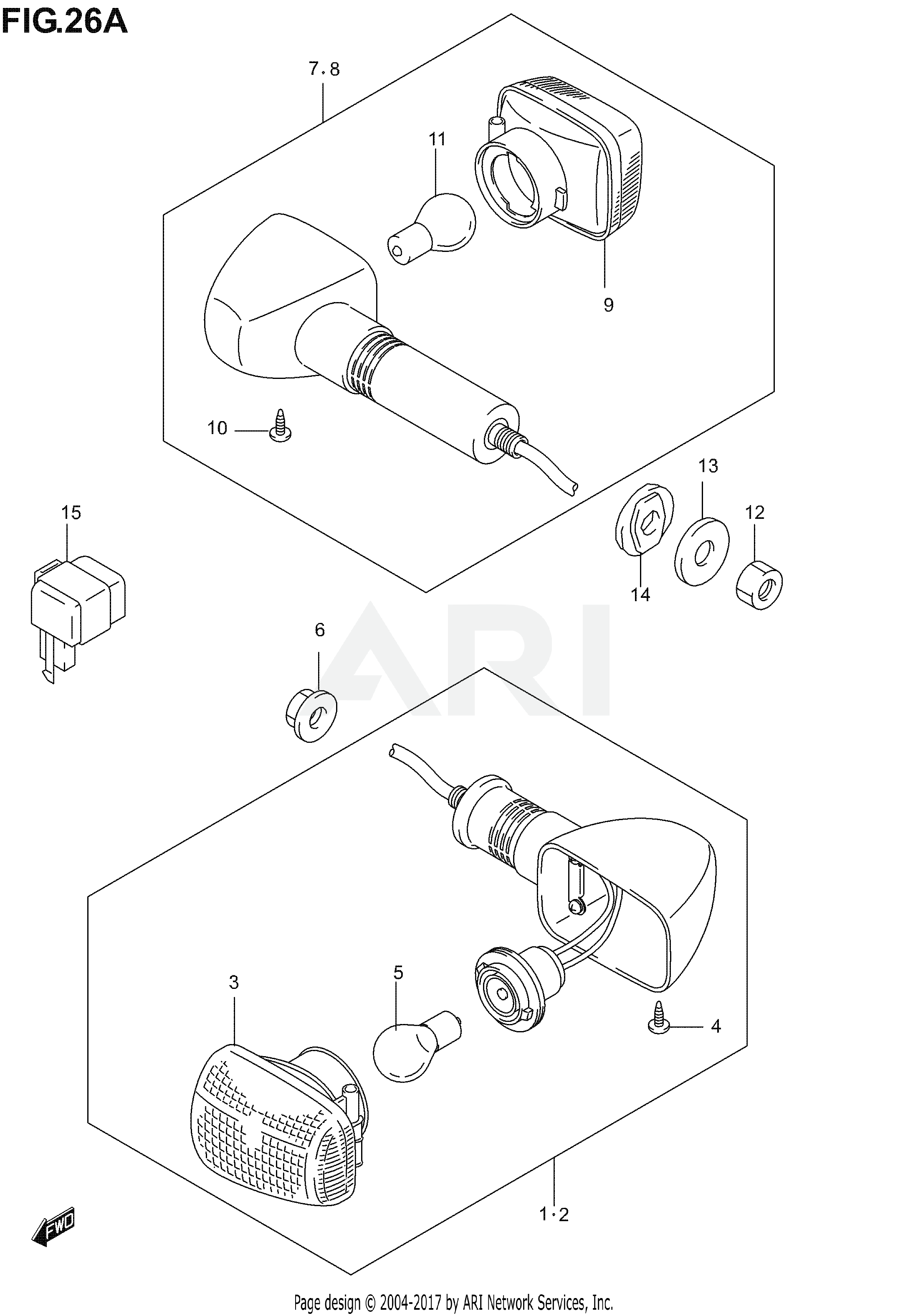 TURNSIGNAL LAMP (NOT FOR U.S. MARKET)