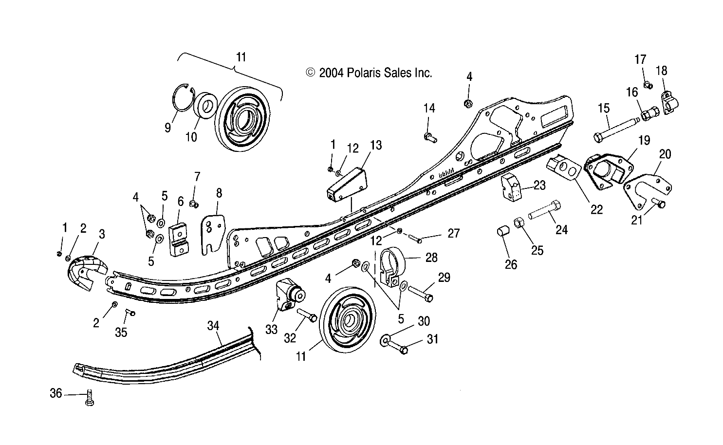 RAIL MOUNTING (M-10) - S05ND4BS (4992649264B13)