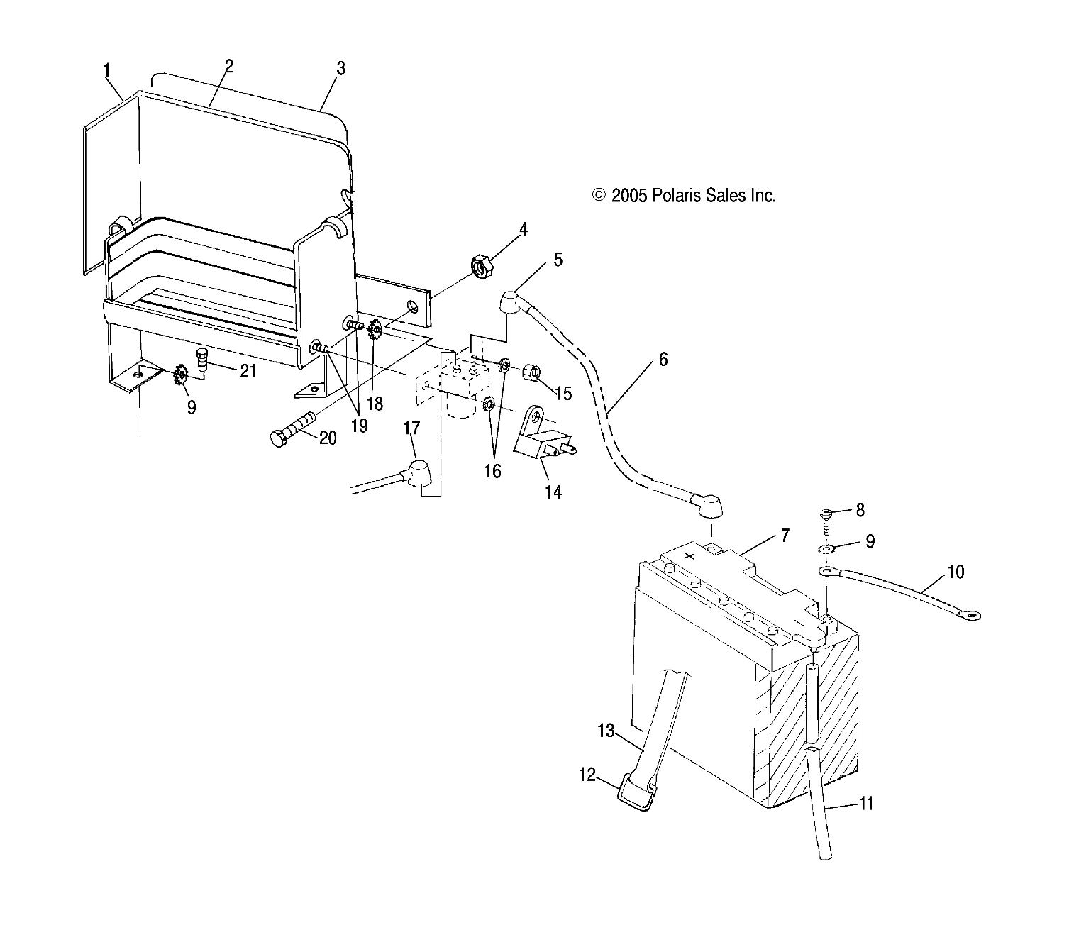 BATTERY BOX - S06SU4BS (4997559755B14)