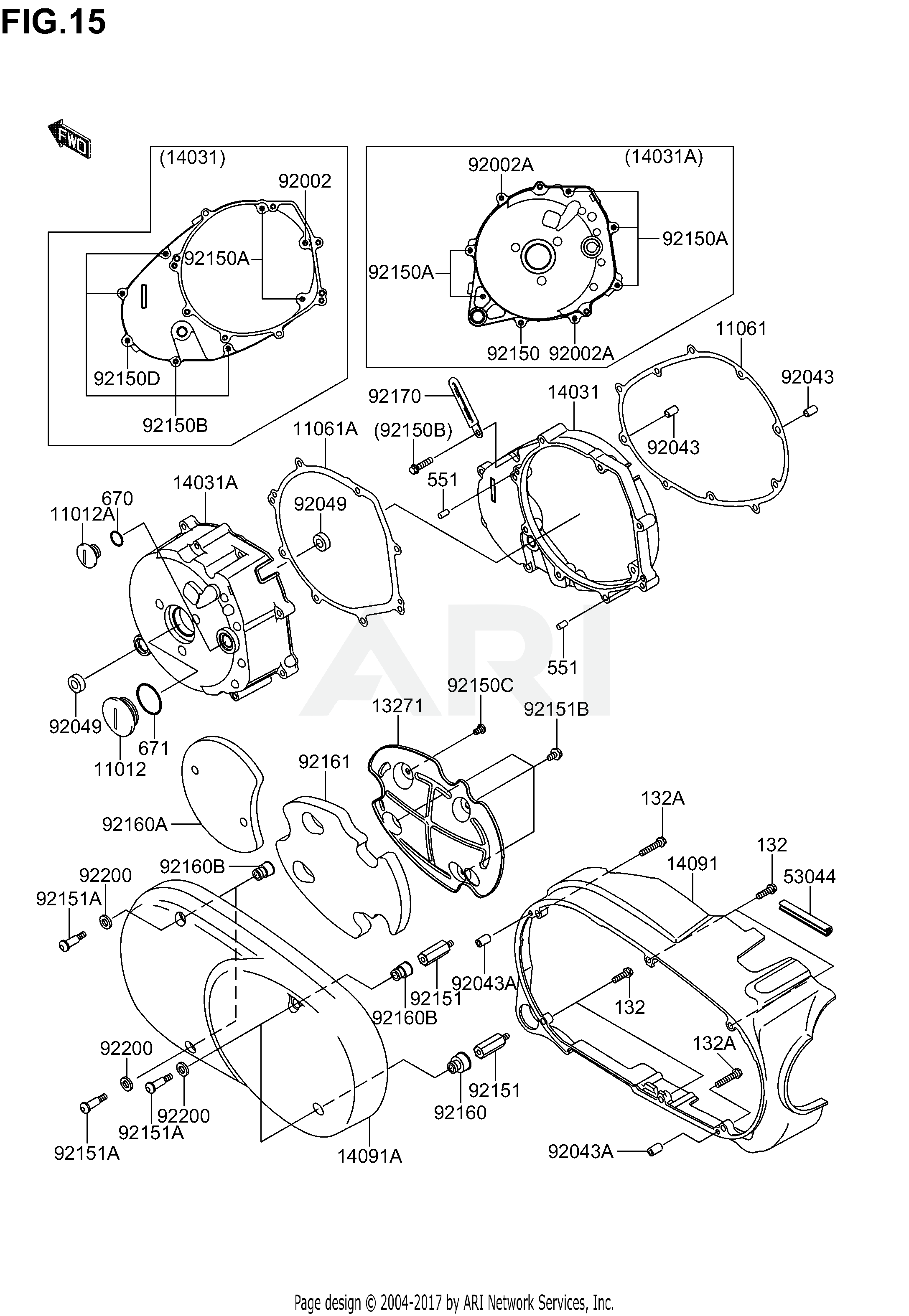 LEFT ENGINE COVER