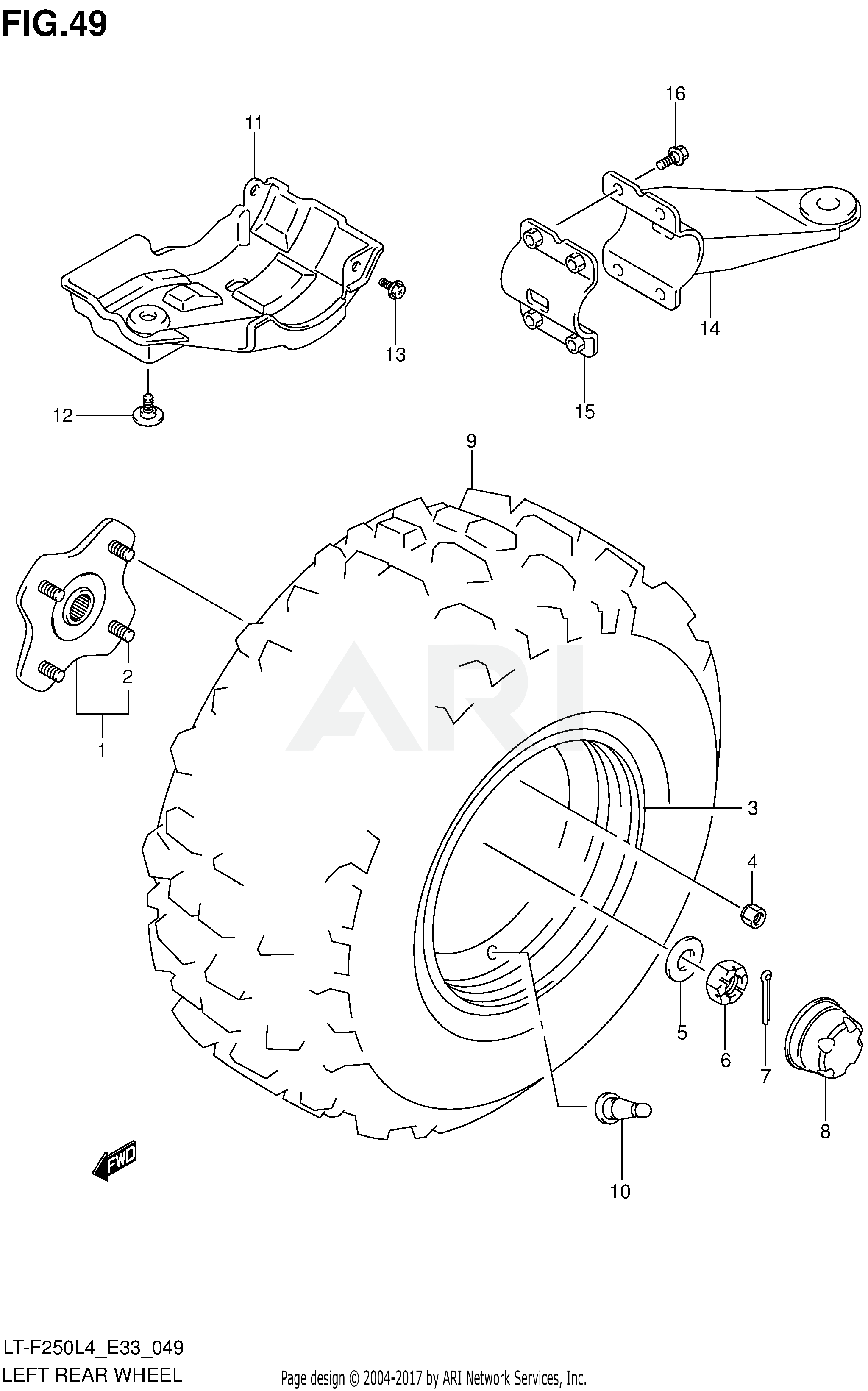 LEFT REAR WHEEL