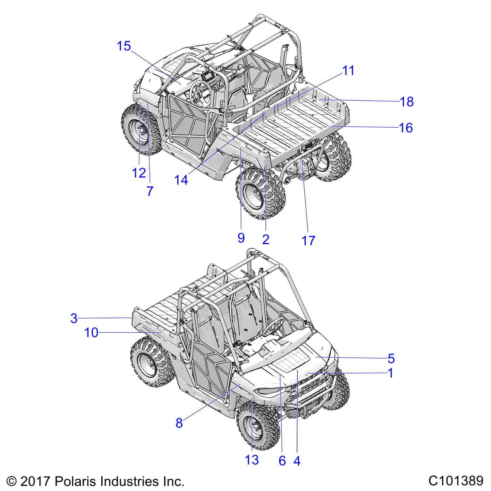 BODY, DECALS - A18HZA15B4 (C101389)