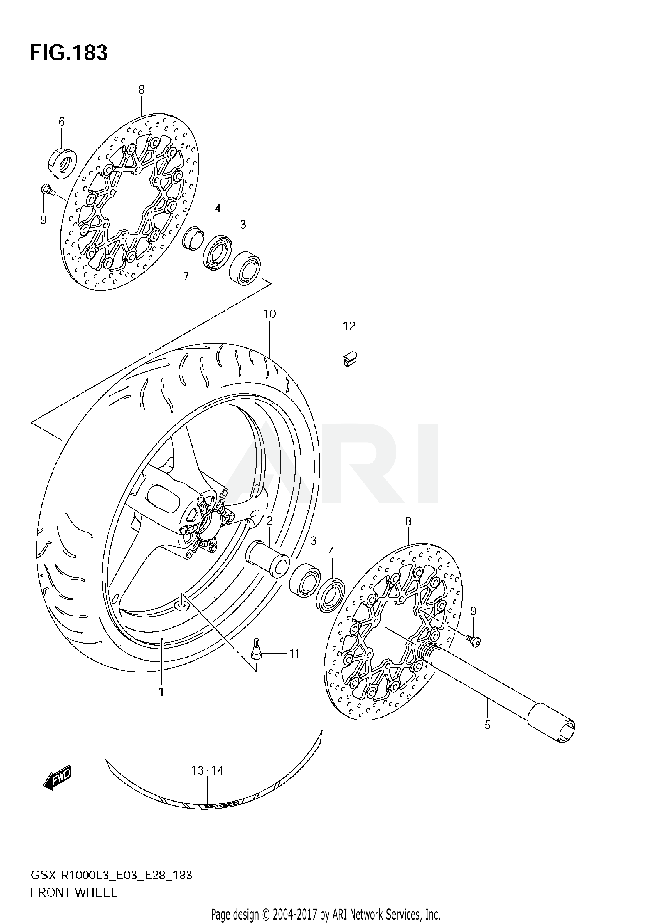 FRONT WHEEL (GSX-R1000ZL3 E33)