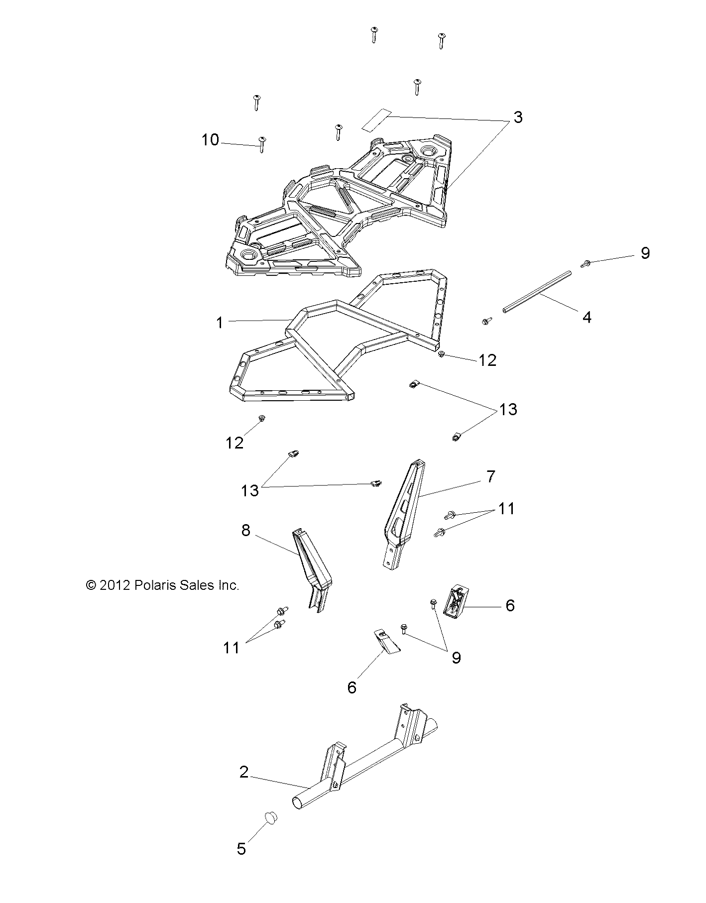 BODY, REAR RACK - A16SVE95AA/AM