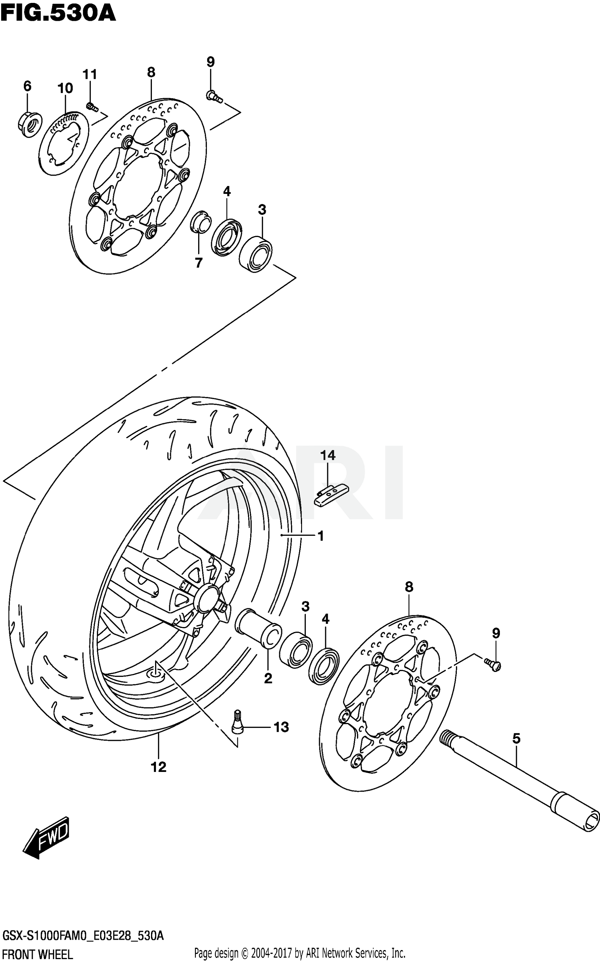 FRONT WHEEL (E03,E33)