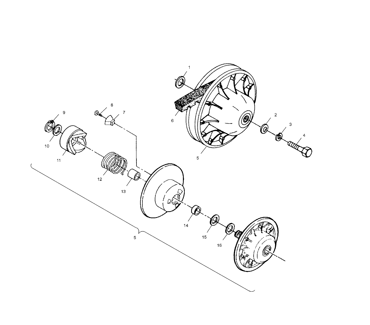 DRIVEN CLUTCH - A01CD32AA (4964026402C005)