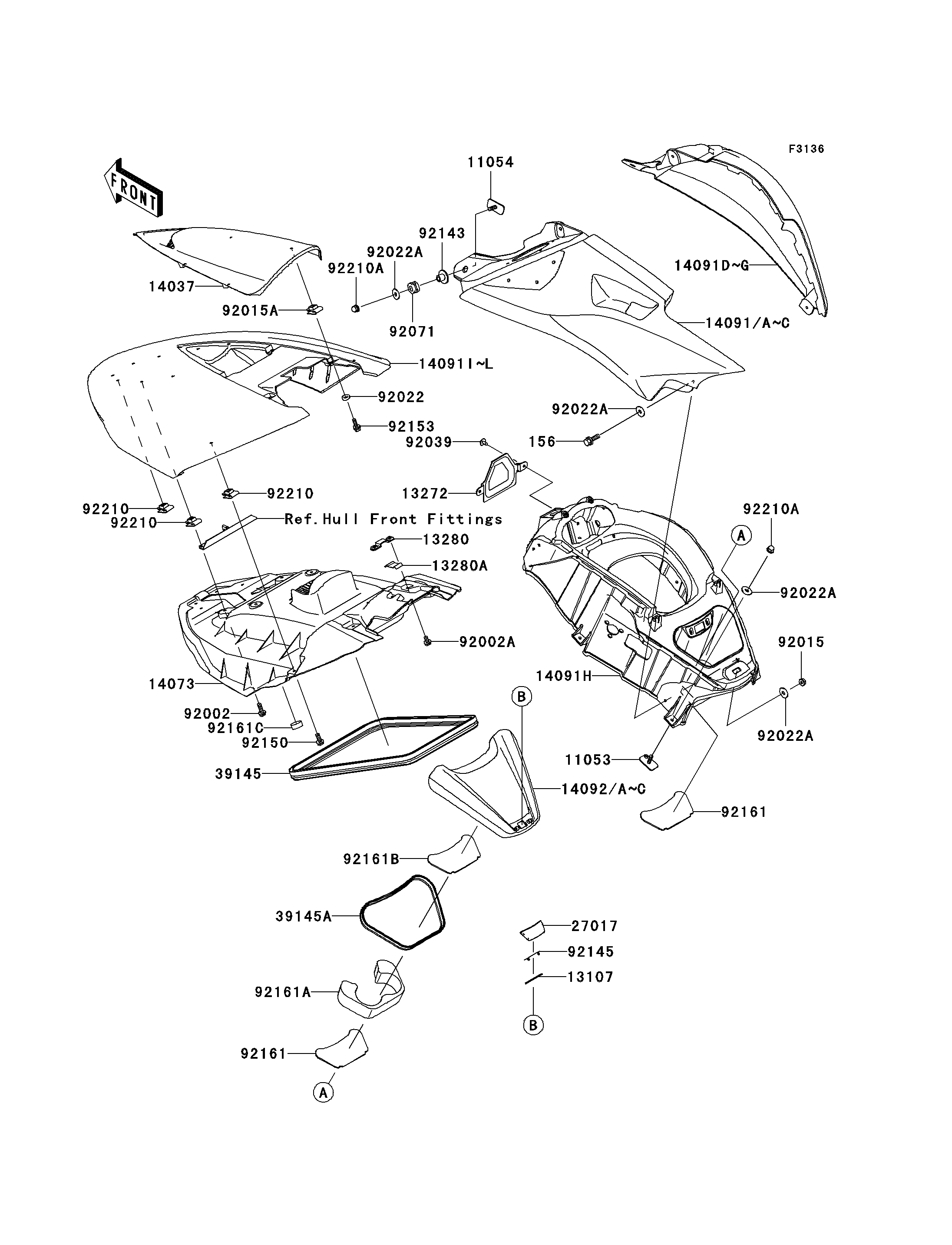 Hull Middle Fittings