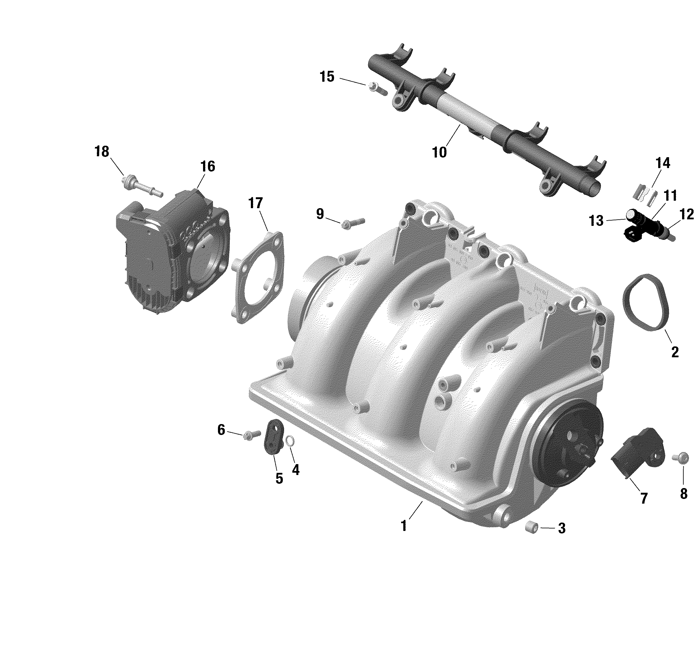 Engine - Air Intake Manifold -  1630 SCIC