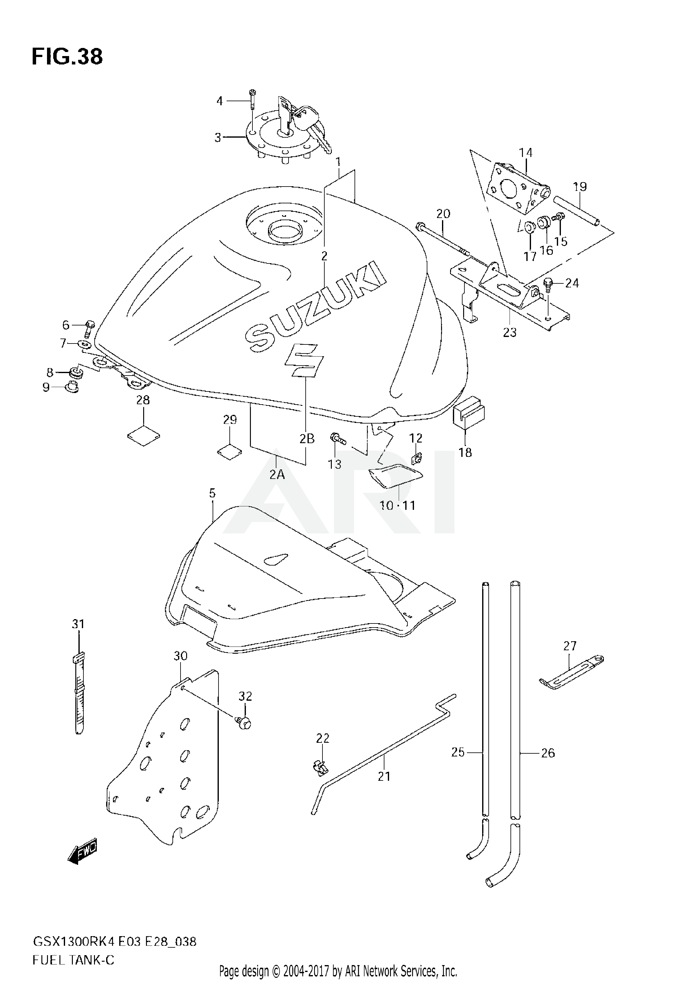 FUEL TANK (MODEL K4)