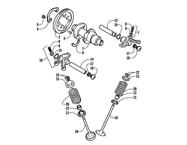 CAMSHAFT/VALVE ASSEMBLY