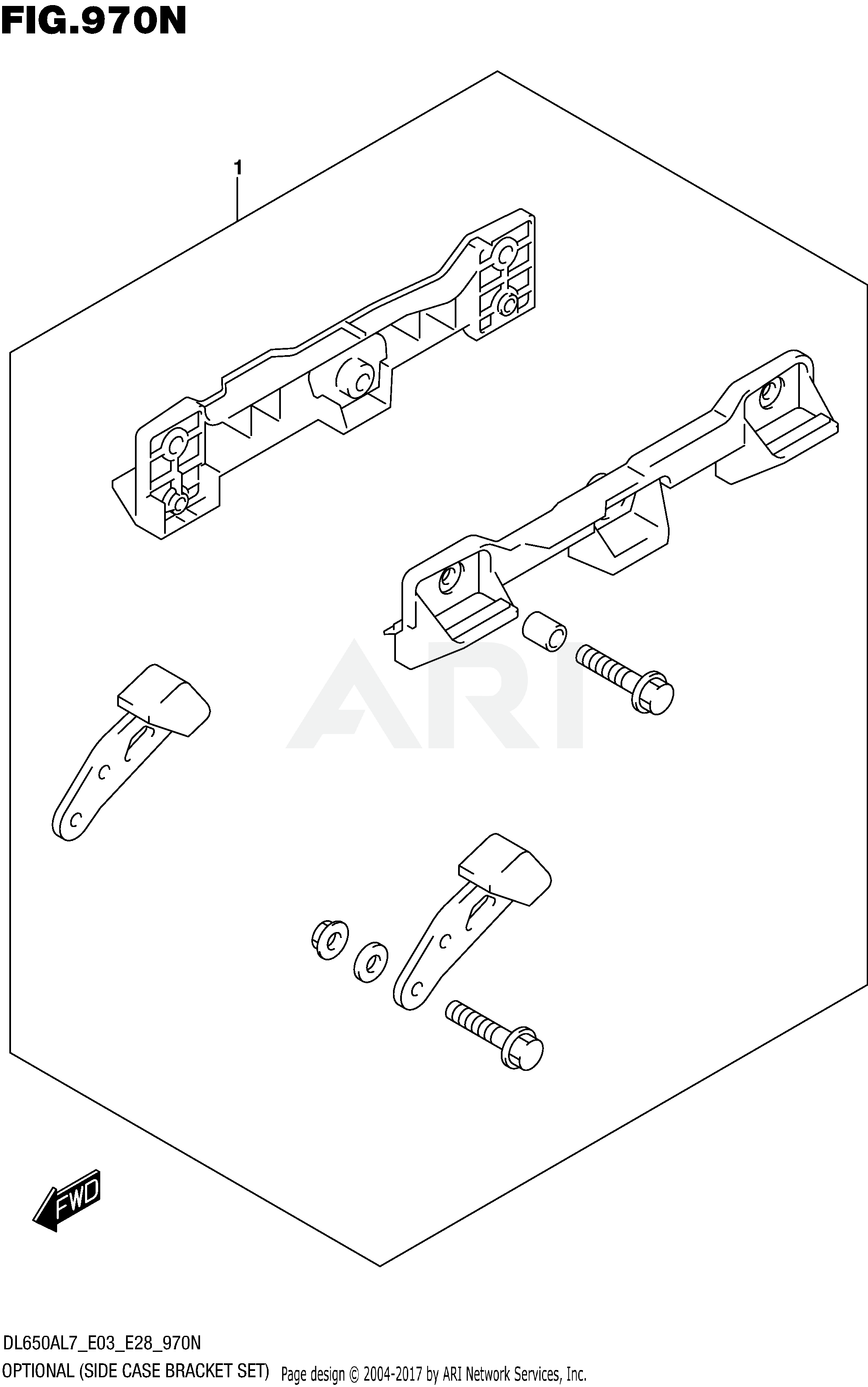 OPTIONAL (SIDE CASE BRACKET SET)