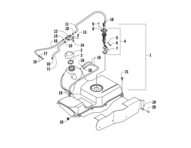 GAS TANK ASSEMBLY