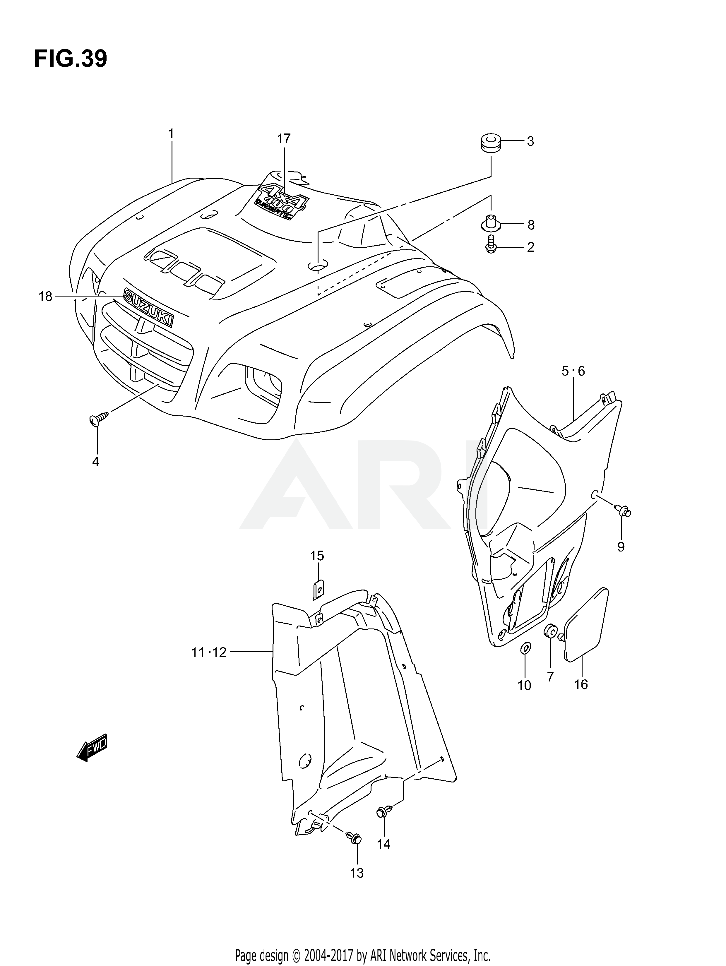 FRONT FENDER (MODEL K3)