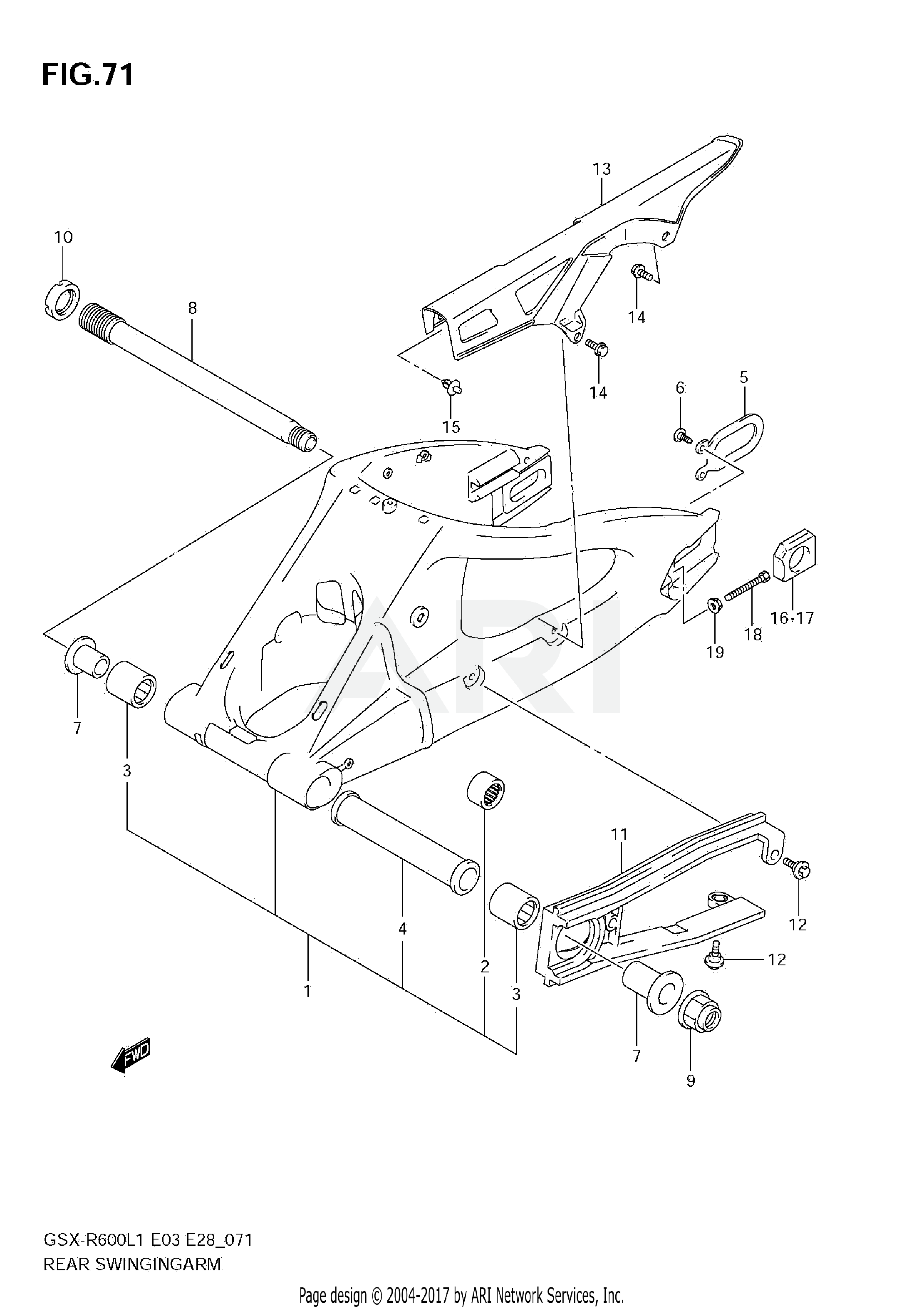 REAR SWINGINGARM