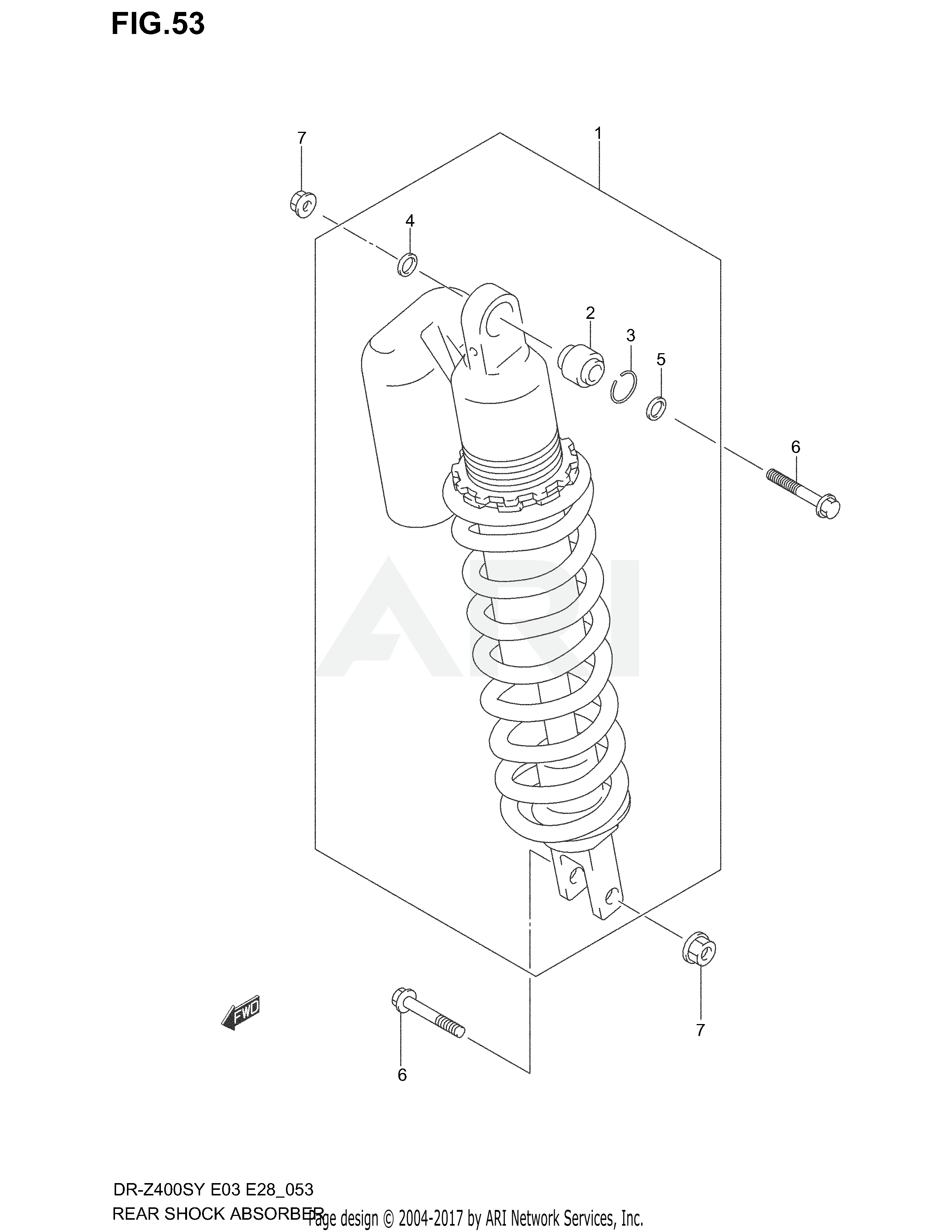 REAR SHOCK ABSORBER