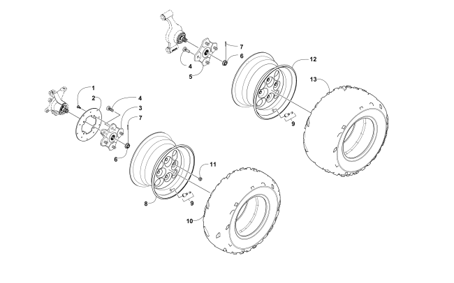 WHEEL AND TIRE ASSEMBLY