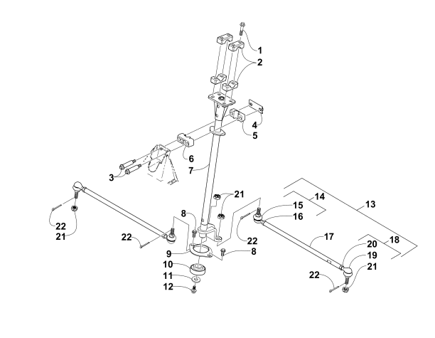 STEERING ASSEMBLY (UP TO VIN: 250000)