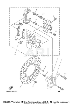 FRONT BRAKE CALIPER