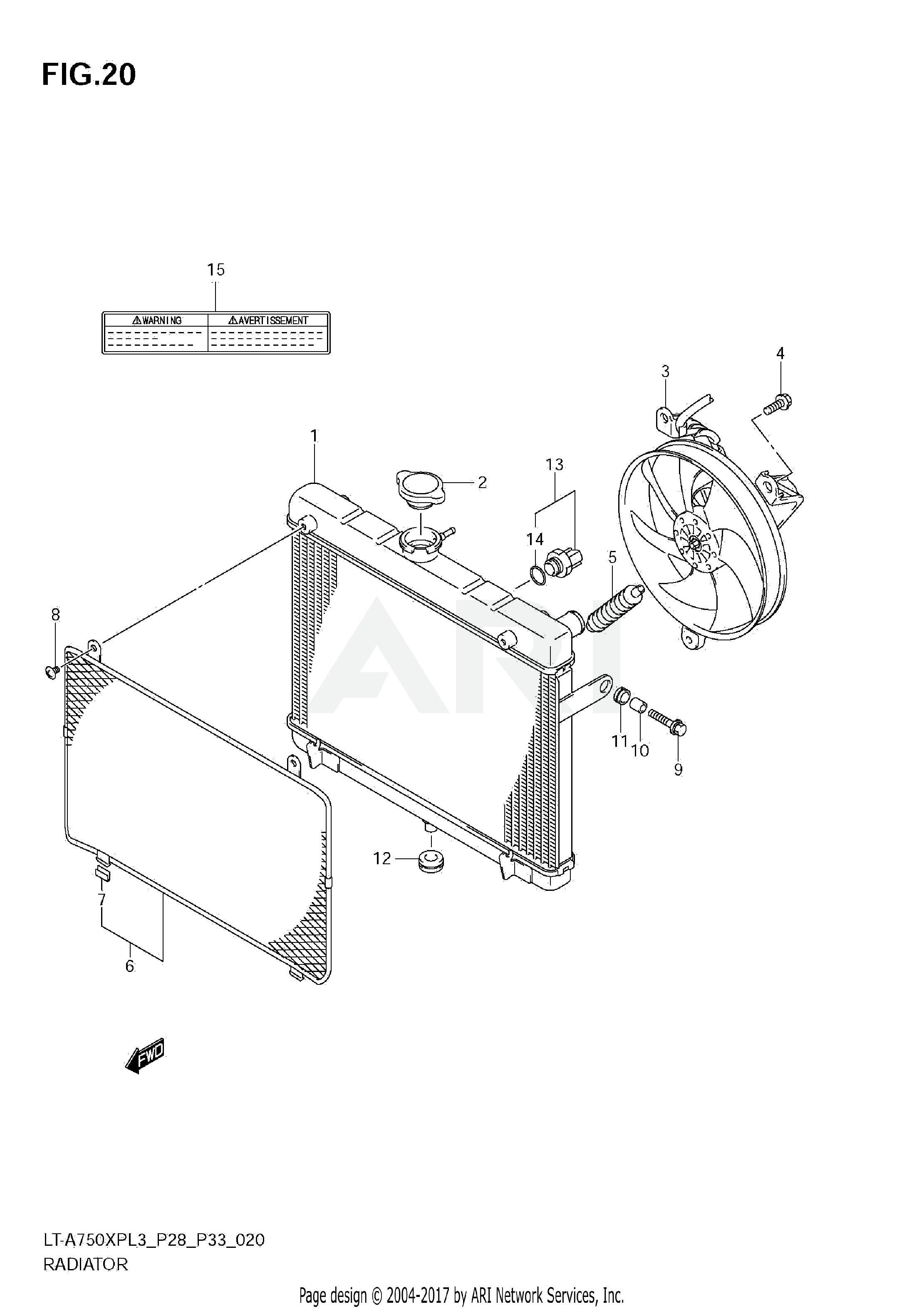 RADIATOR (LT-A750XPL3 P28)