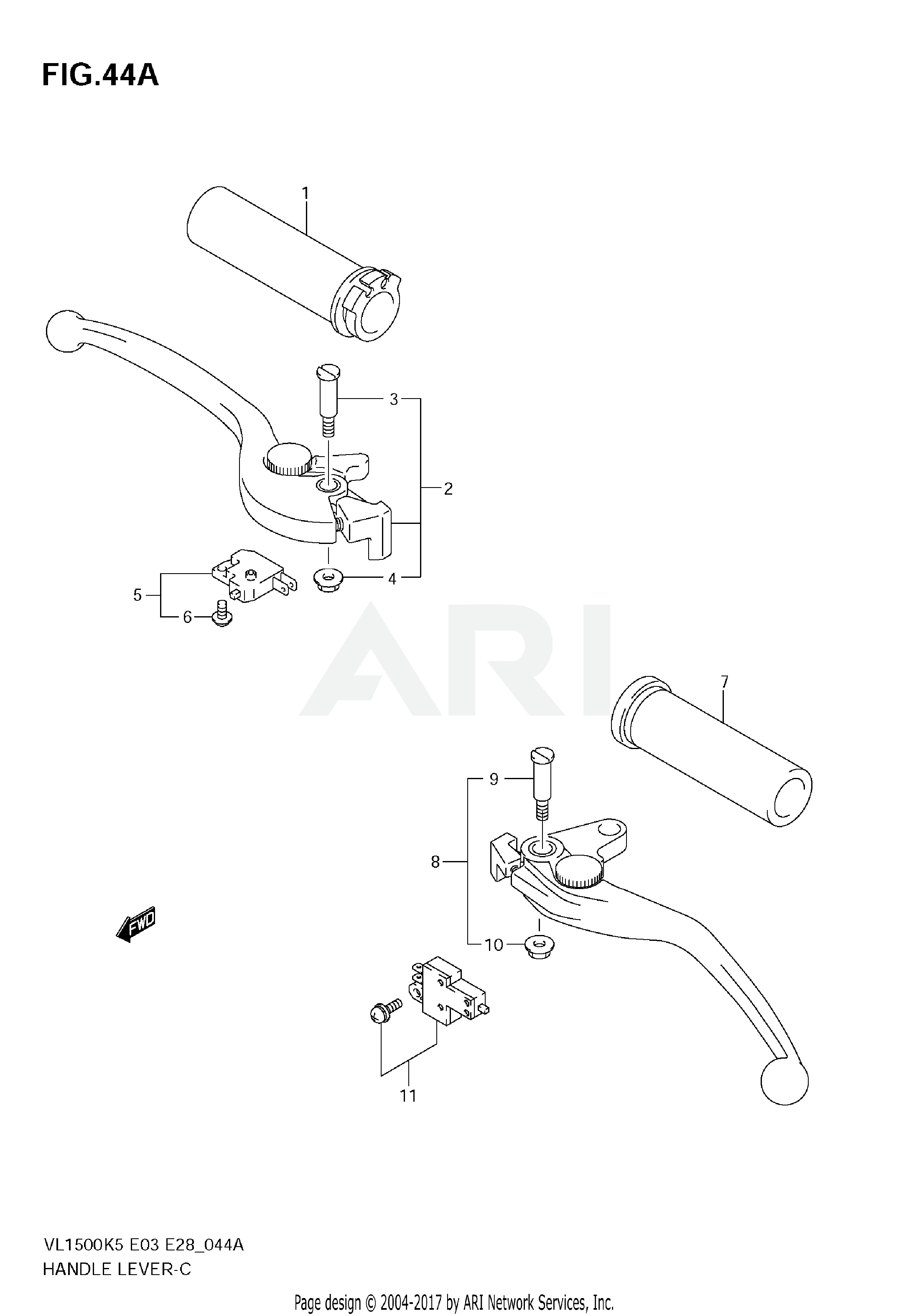 HANDLE LEVER (MODEL K7/K8/K9)