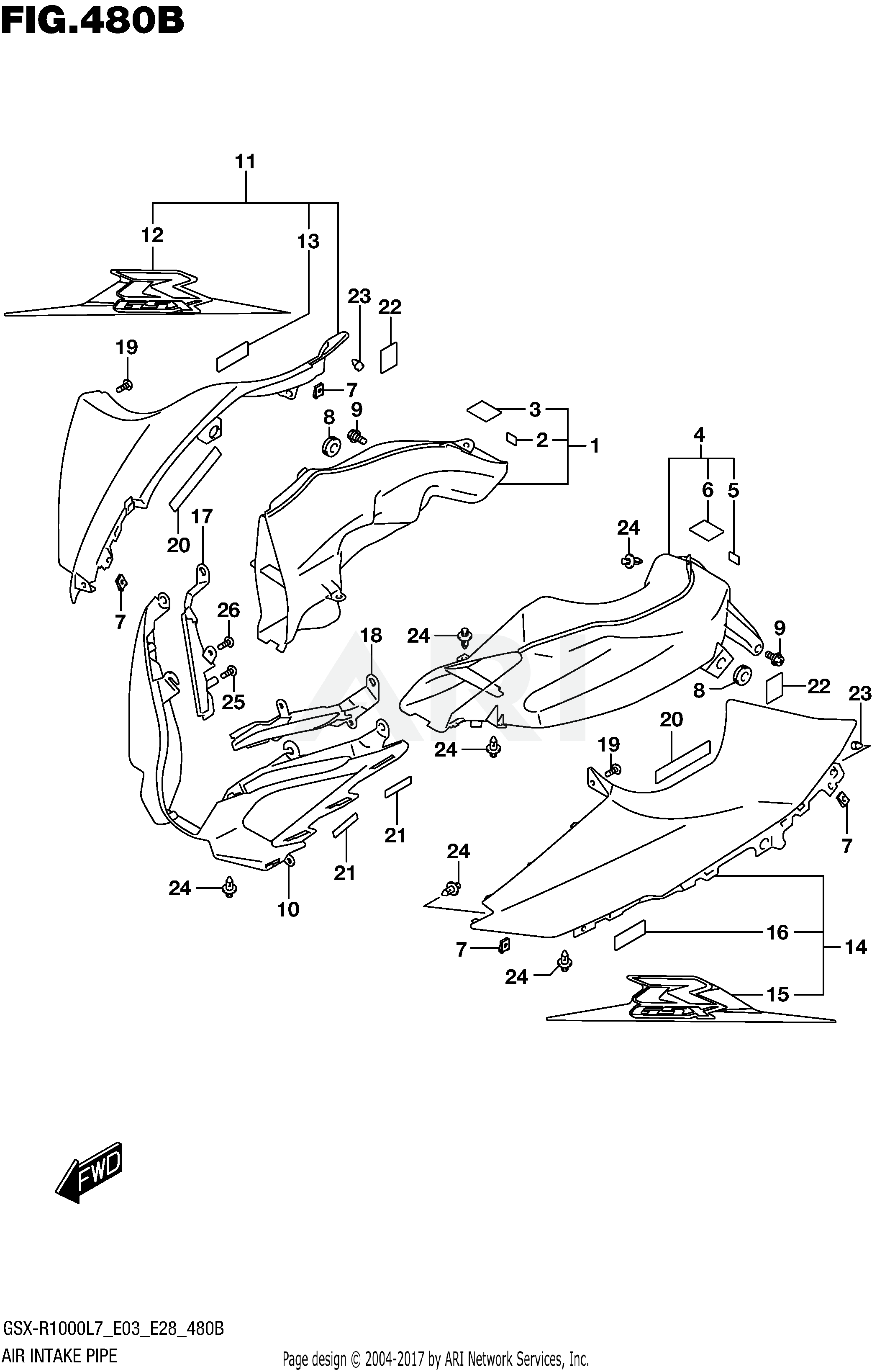 AIR INTAKE PIPE (YKV,YVZ)