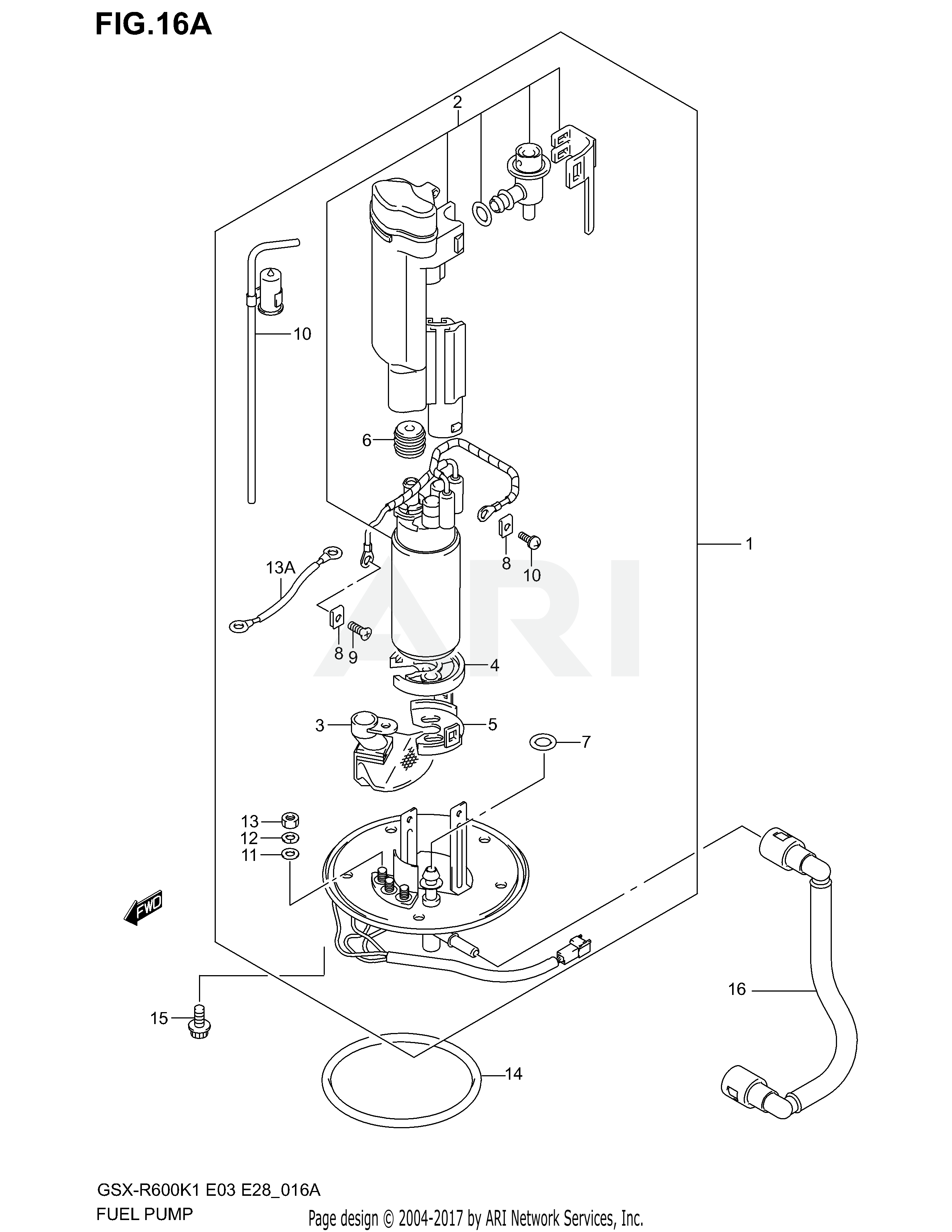 FUEL PUMP (MODEL K2)