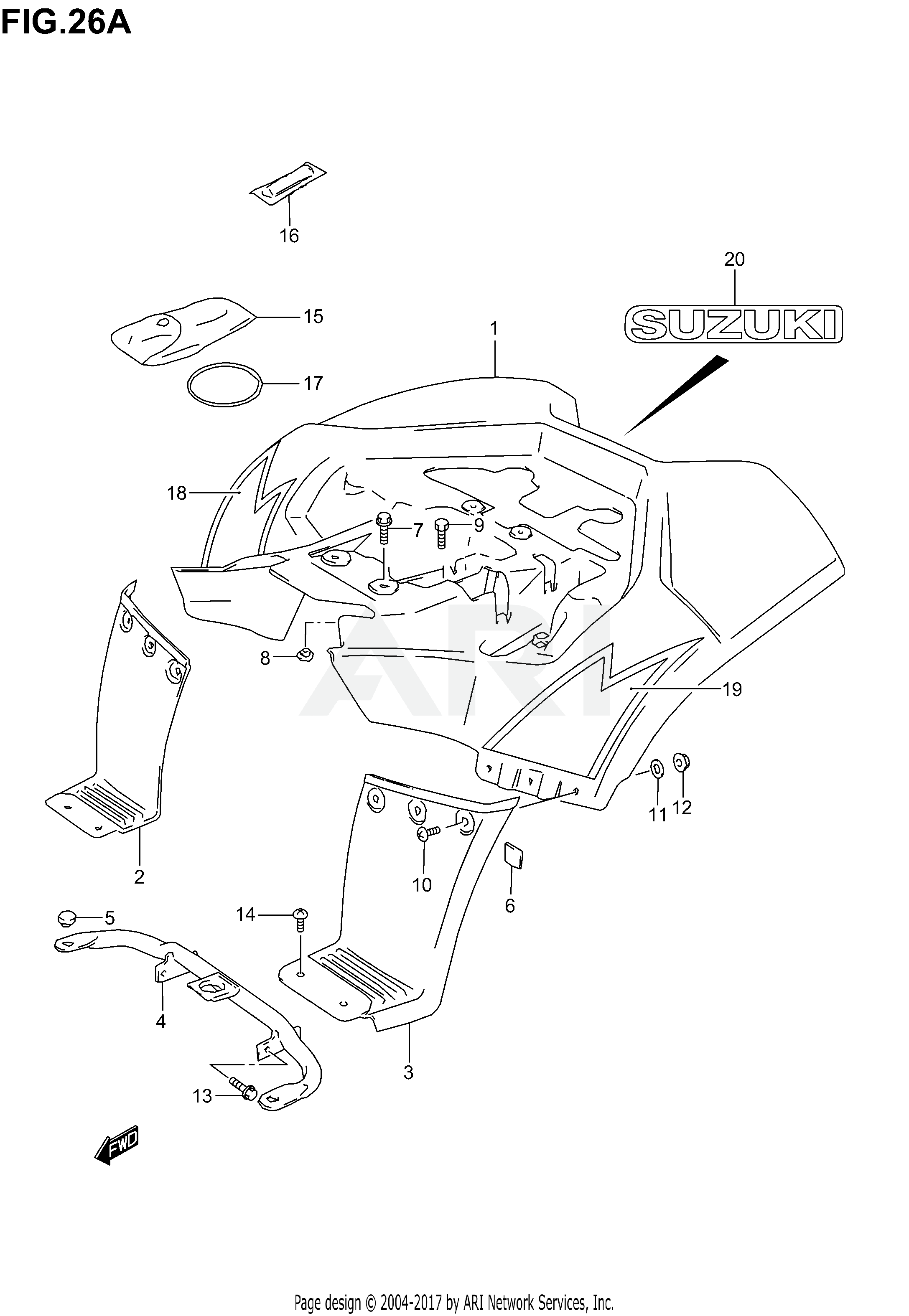 REAR FENDER (MODEL K4)