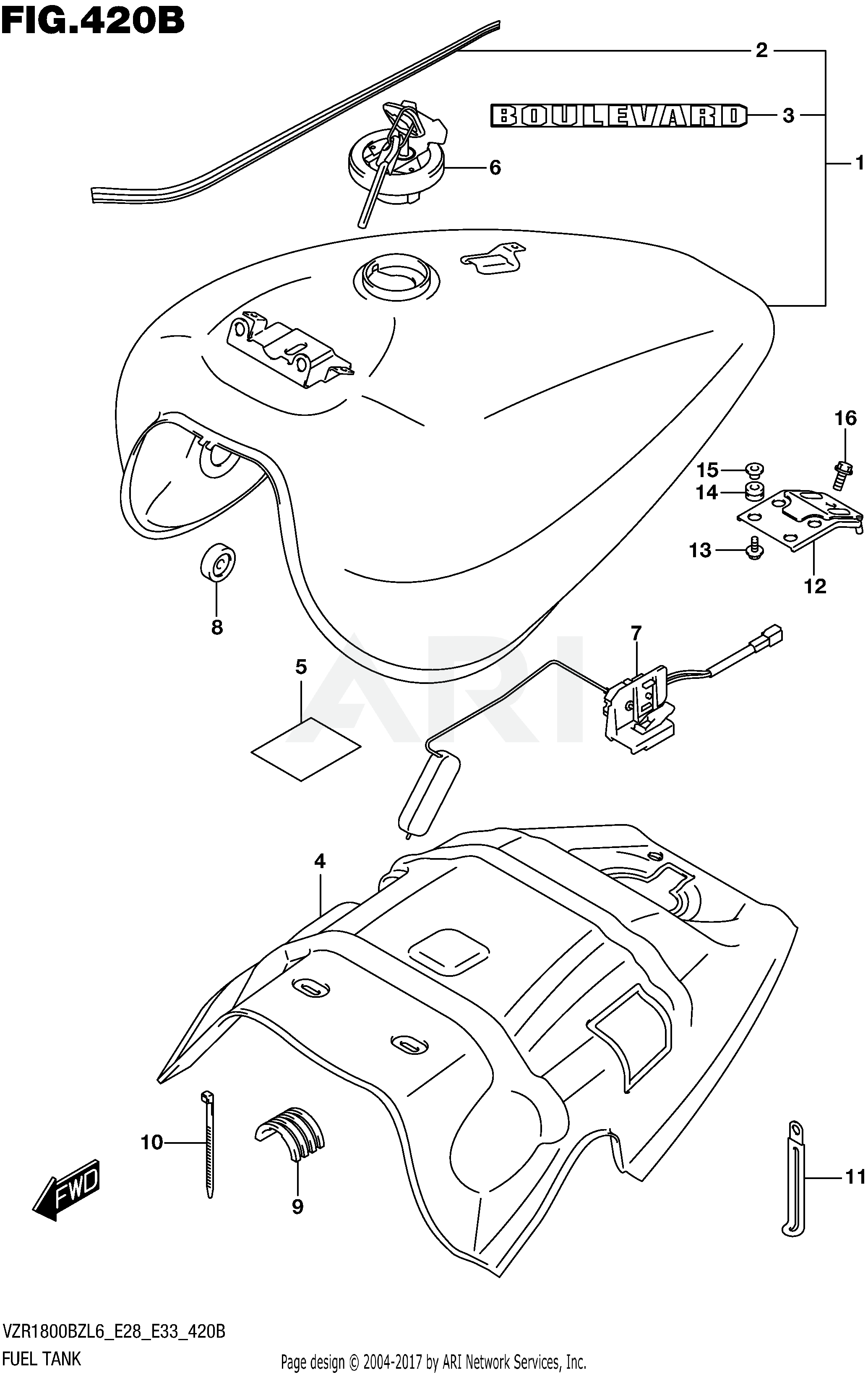 FUEL TANK (VZR1800BZL6 E33)