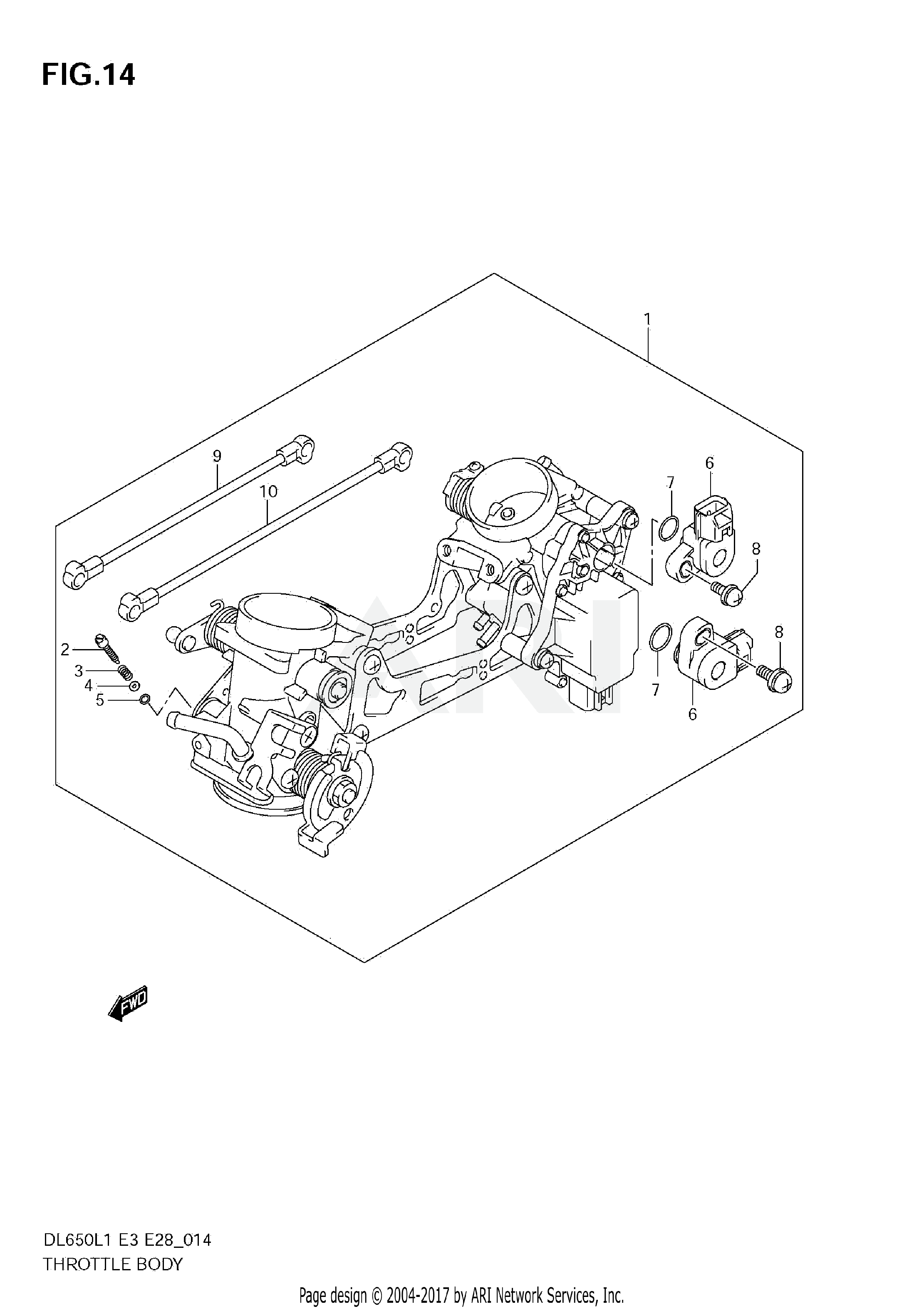 THROTTLE BODY (DL650A L1 E3)