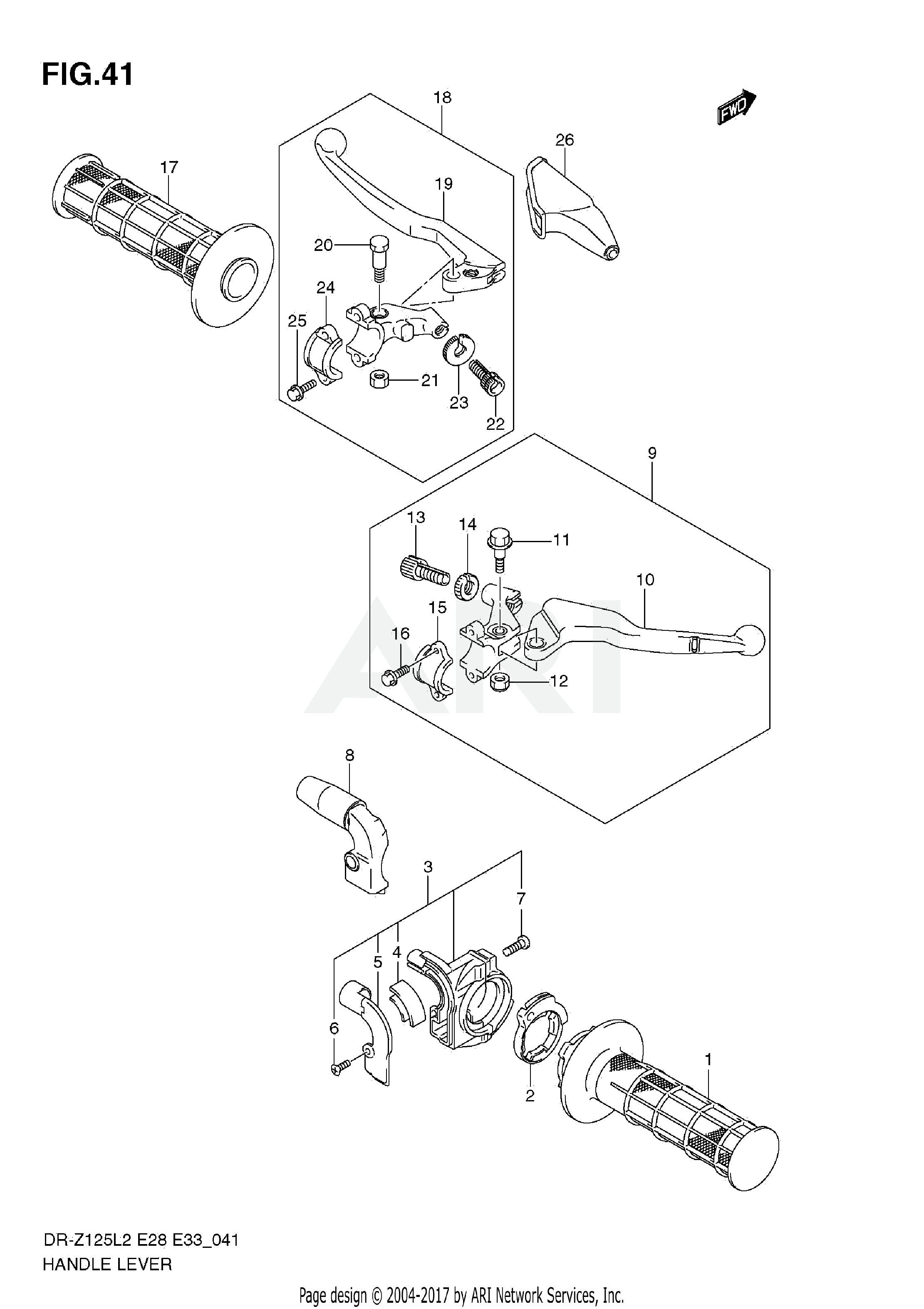 HANDLE LEVER (DR-Z125 E28)