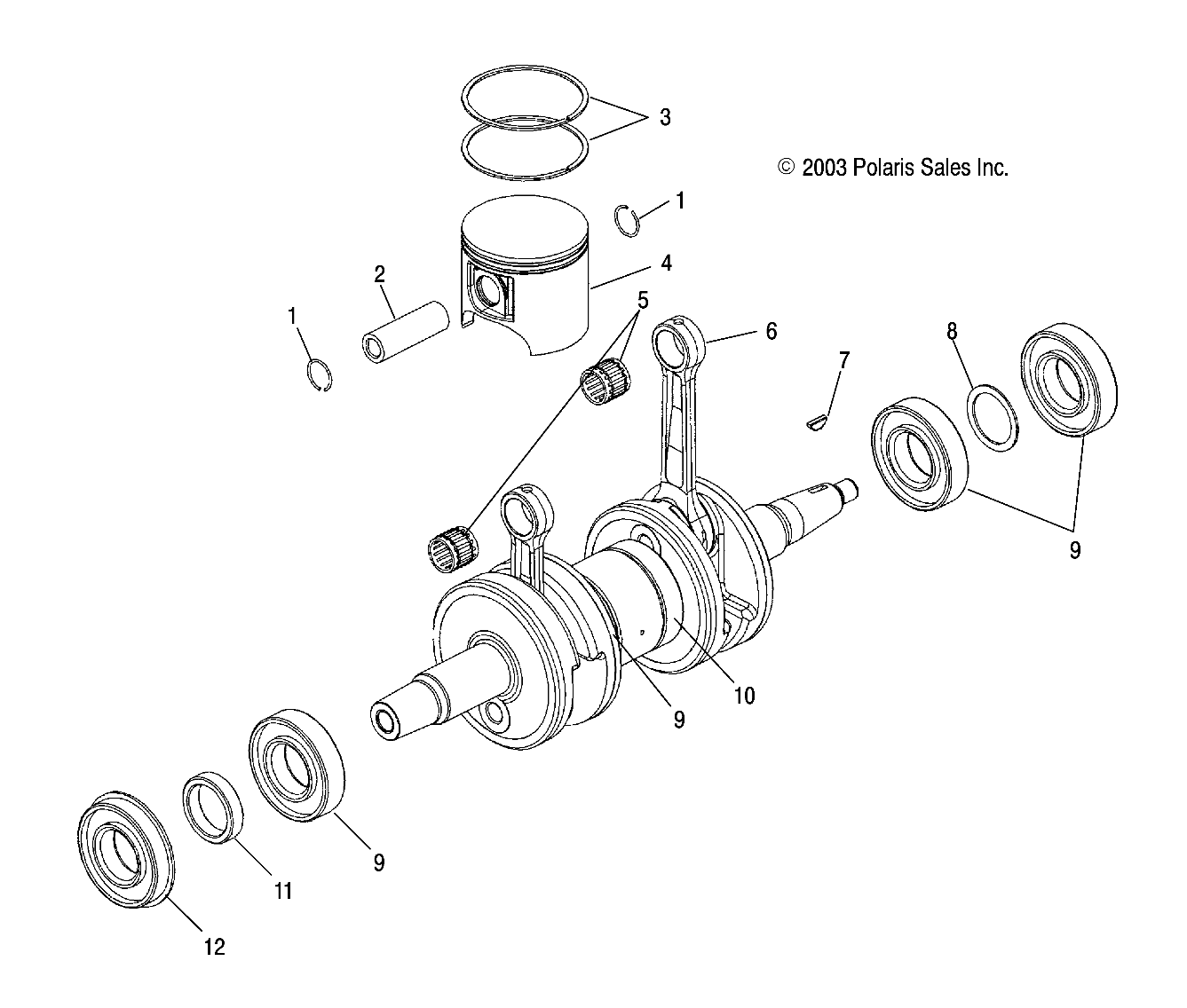 PISTON and CRANKSHAFT - S04NZ8CS/CSA/CENX6ES (4988798879C10)