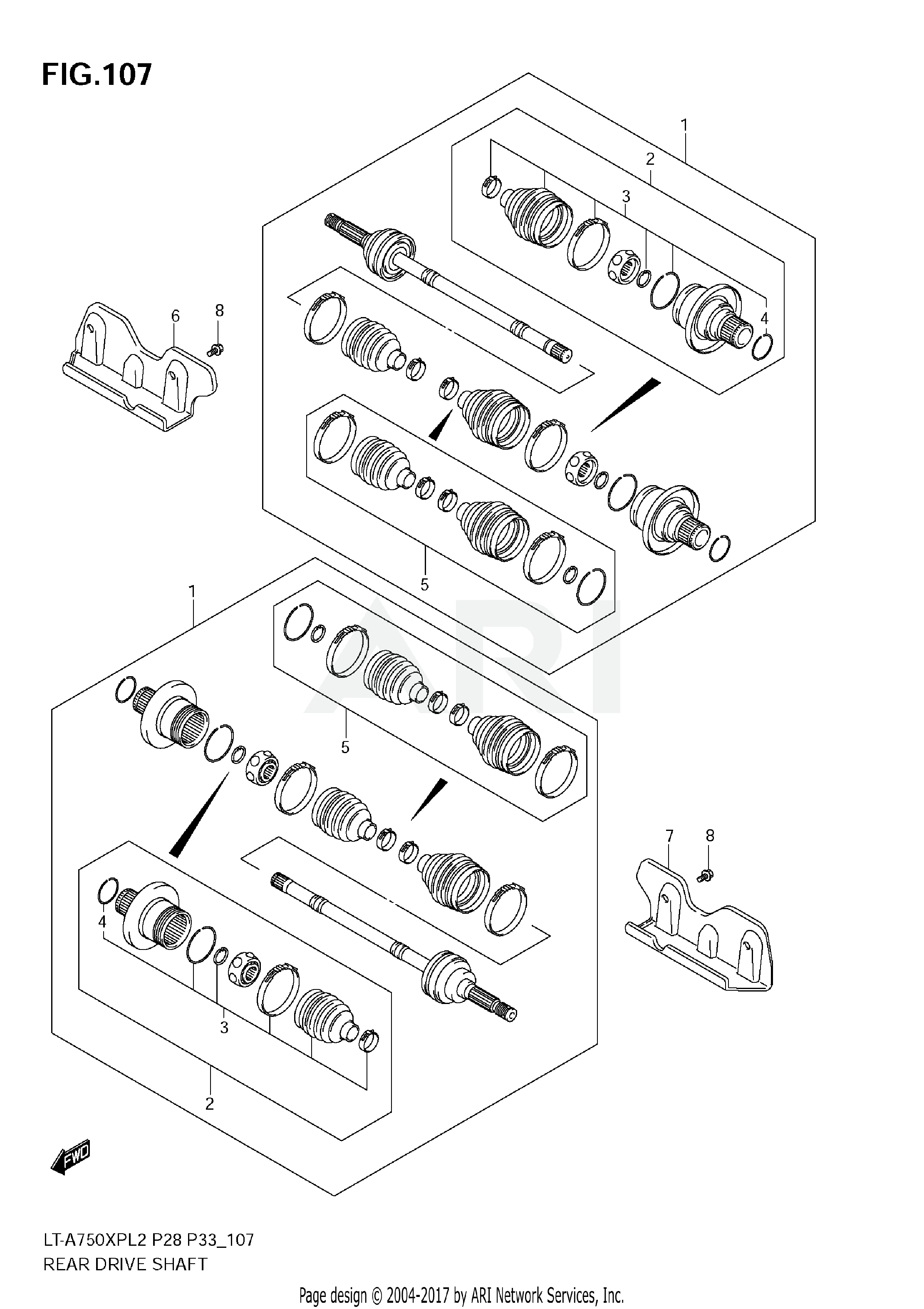 REAR DRIVE SHAFT