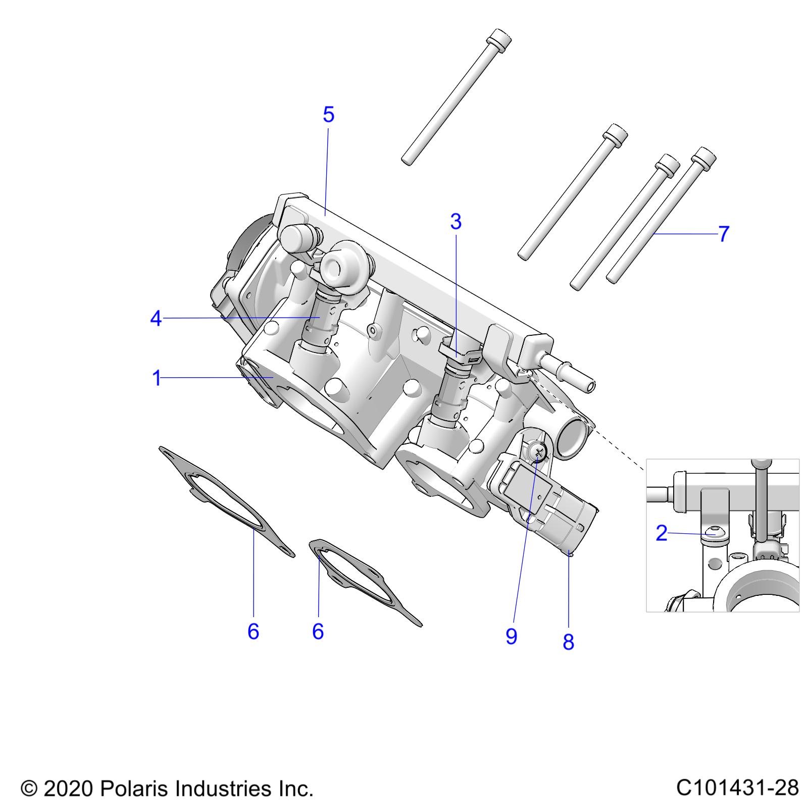 ENGINE, THROTTLE BODY - A20SGE95AK (C101431-28)