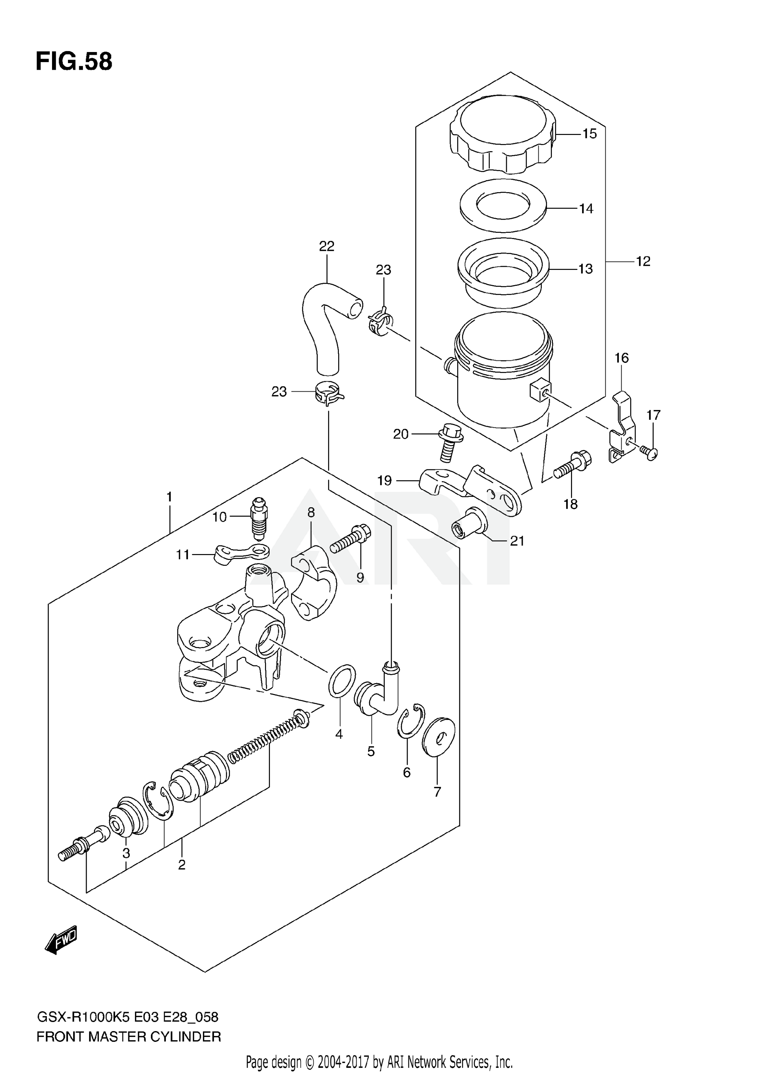 FRONT MASTER CYLINDER