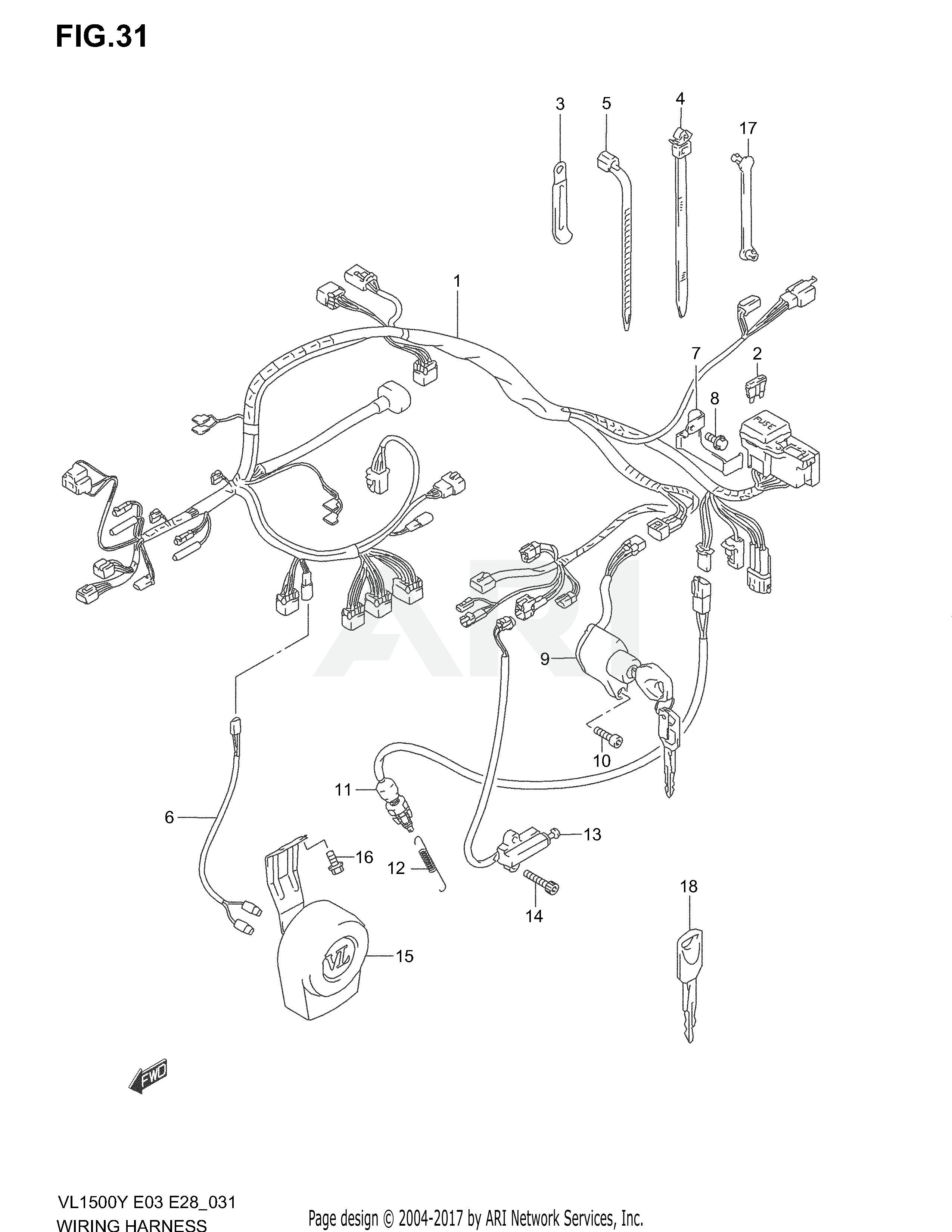 WIRING HARNESS (MODEL W/X)