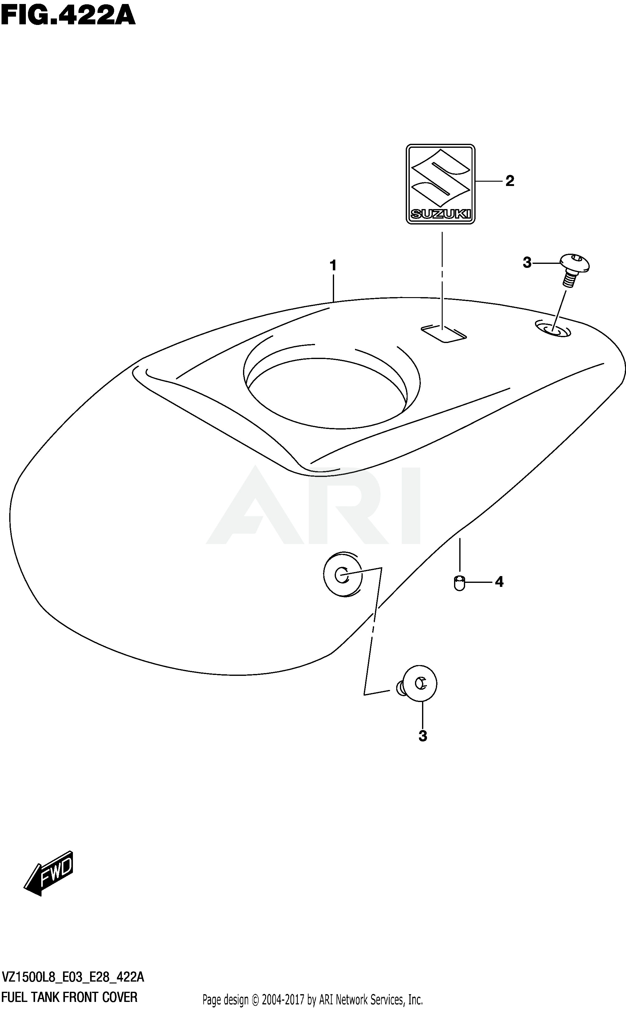 FUEL TANK FRONT COVER