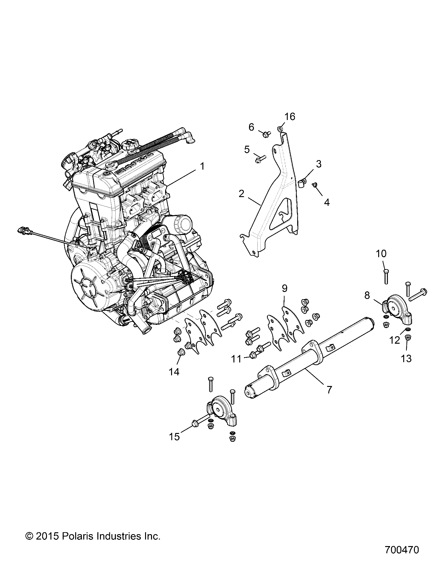 ENGINE, MOUNTING - Z18VDE92LS (700470)