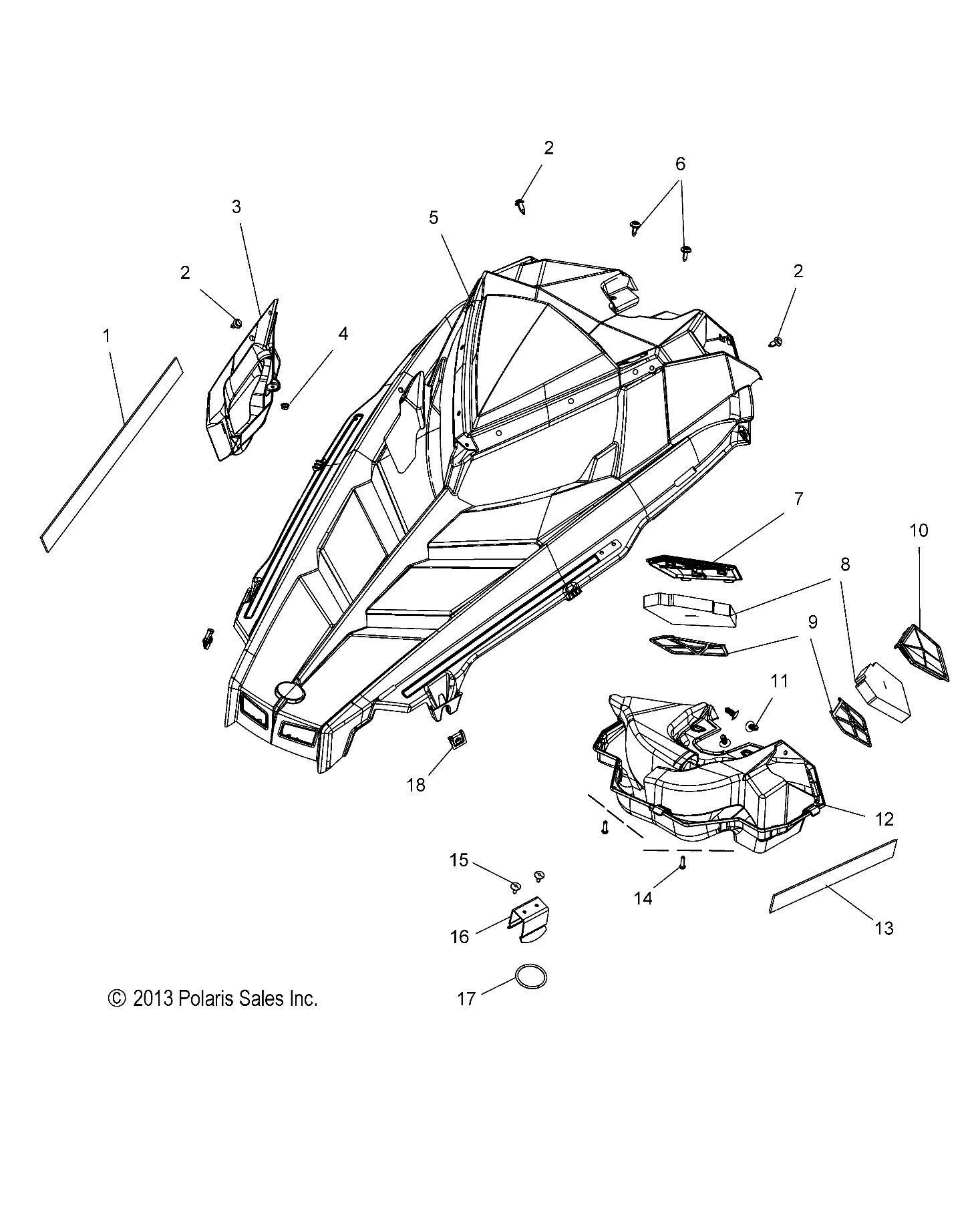 BODY, HOOD ASM. - S17CEE5BSL (49SNOWHOOD14550)