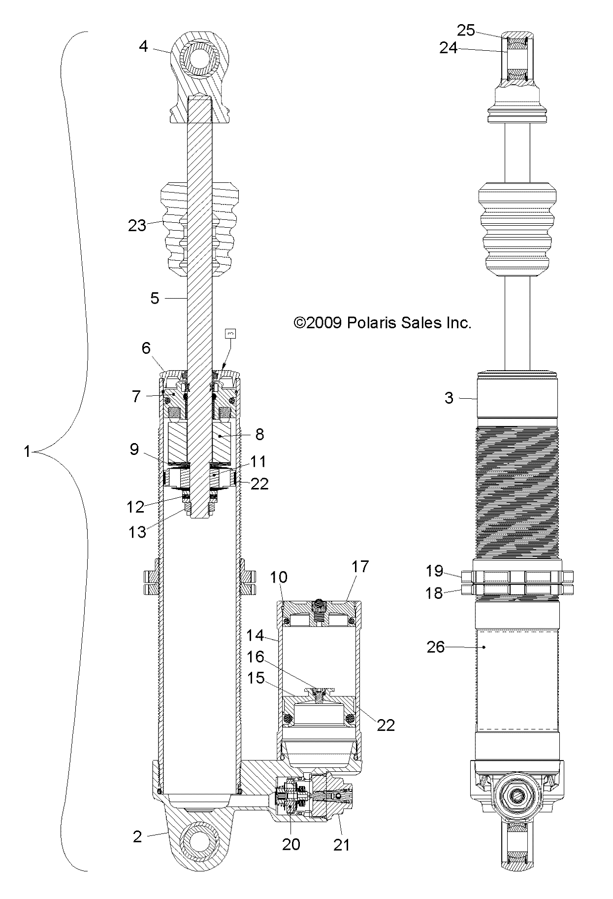 SUSPENSION, FRONT SHOCK - R11XY76FX (49RGRSHOCKFRT7043566)