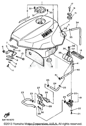 FUEL TANK (NON-CALIFORNIA MODEL)