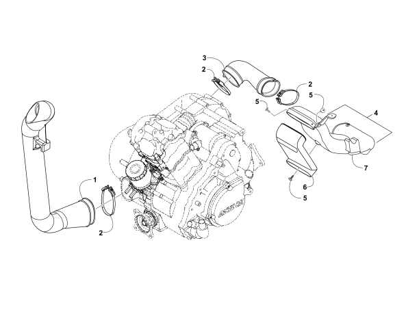 CASE/BELT COOLING ASSEMBLY