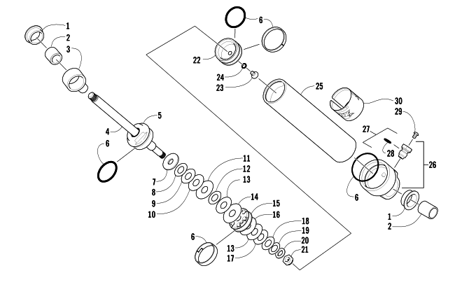 REAR SUSPENSION REAR ARM SHOCK ABSORBER