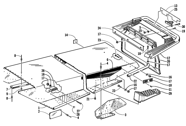 TUNNEL AND REAR BUMPER