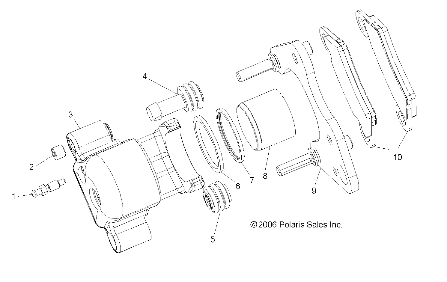 BRAKE CALIPER, FRONT - R06RD50AB/AC (4999203249920324C05)