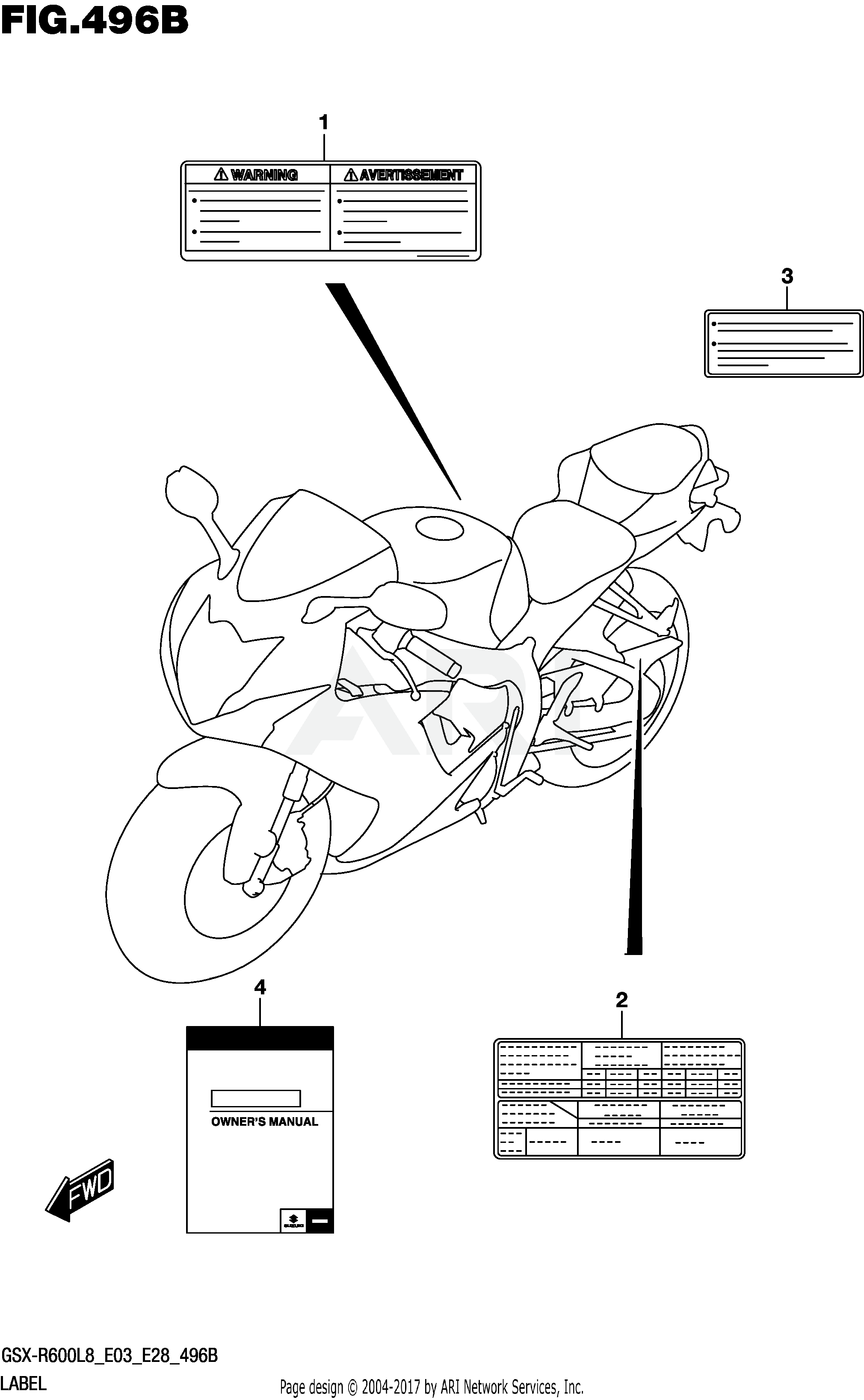 LABEL (GSX-R600L8 E28)